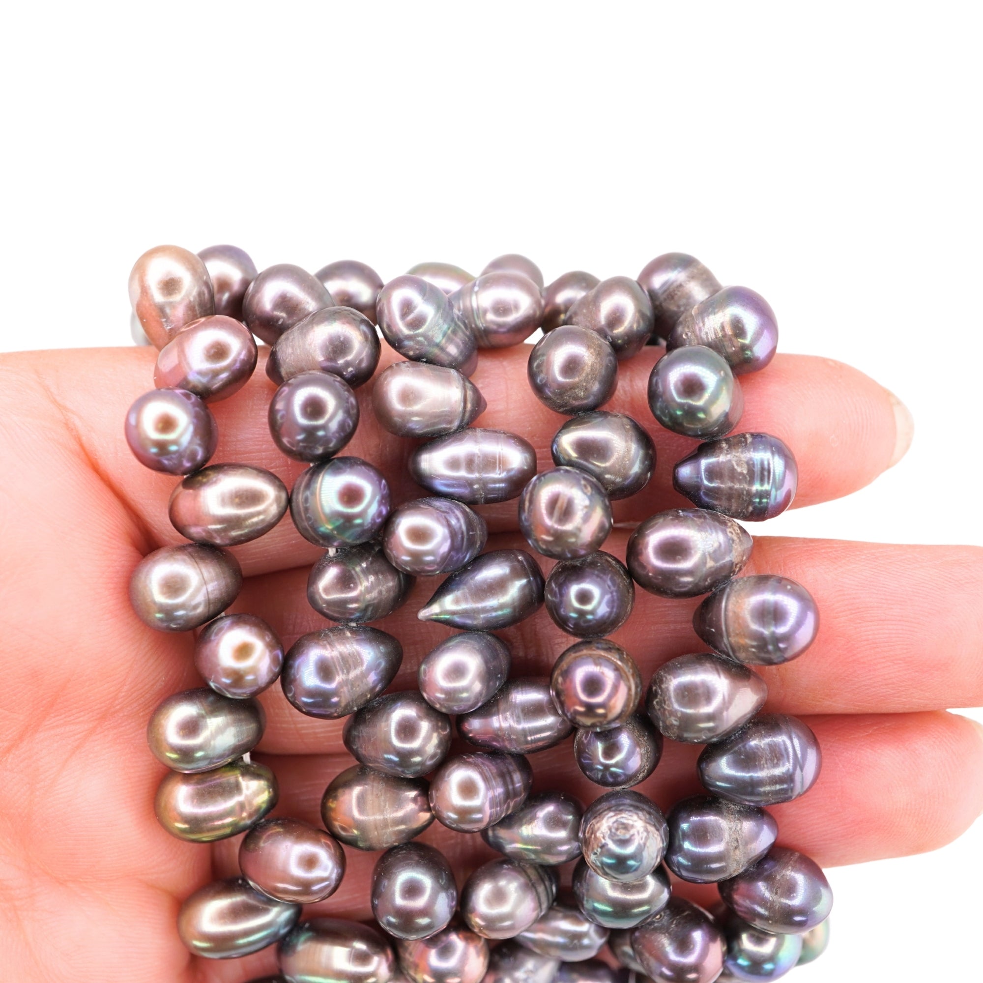 Peacock Oval Freshwater Pearls Beads