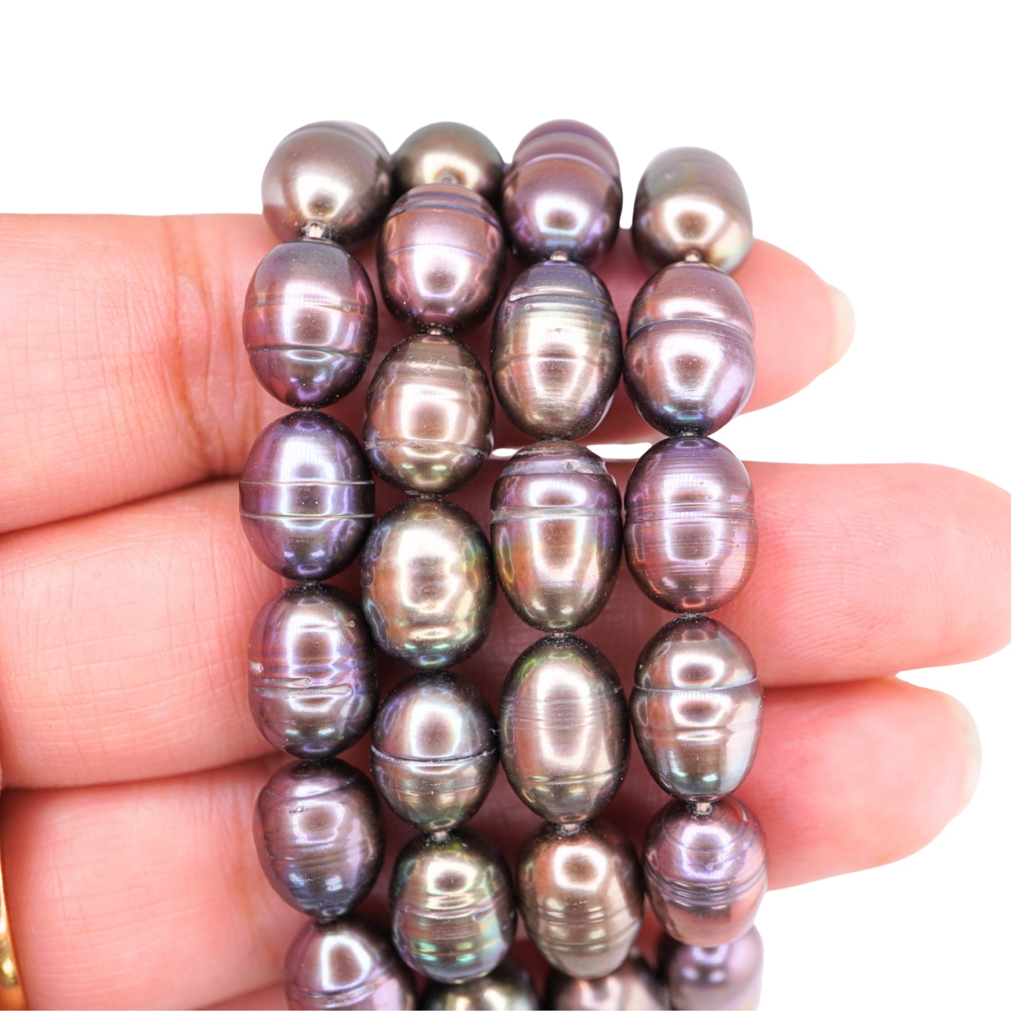 Peacock Oval Freshwater Pearls Beads