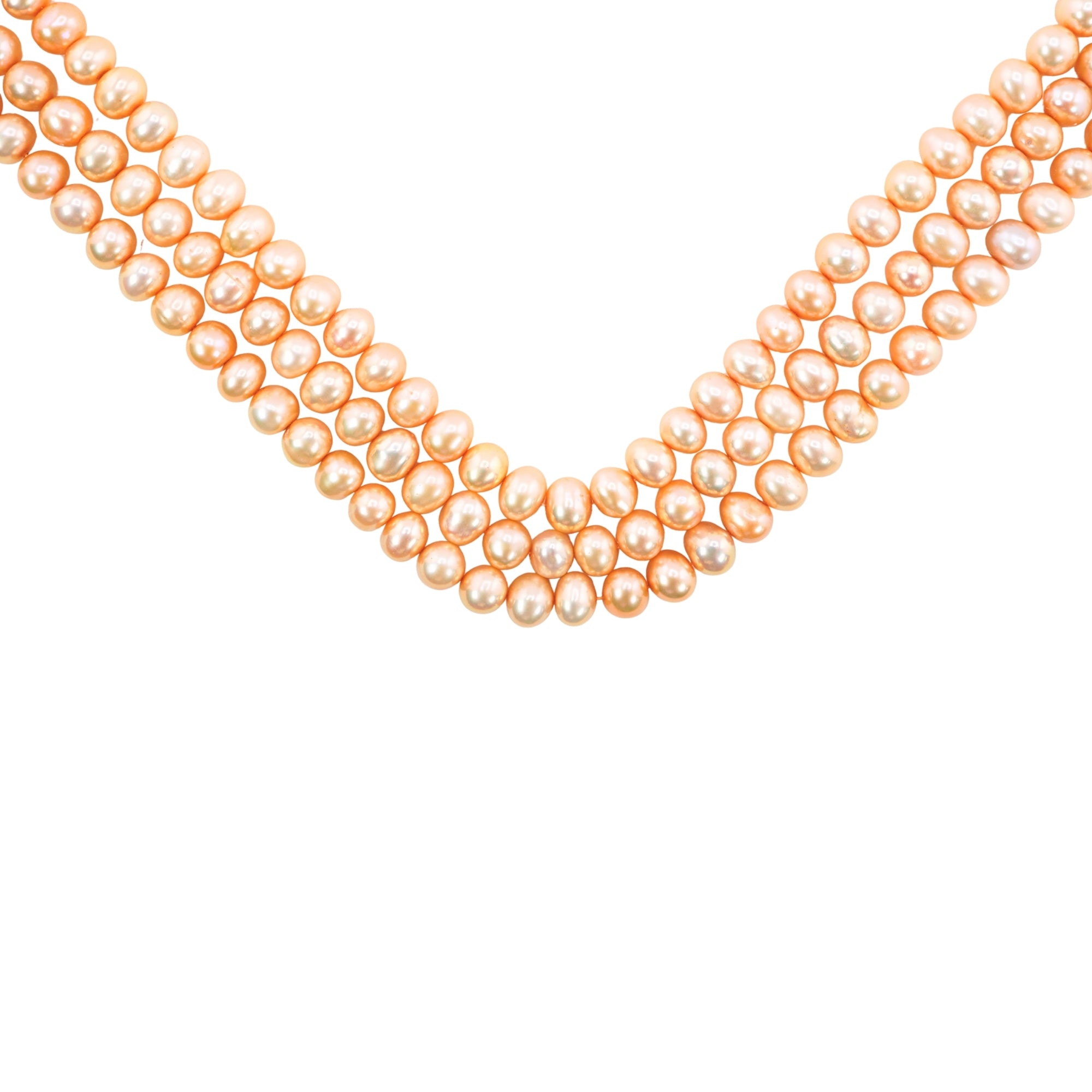 Golden Potato Freshwater Pearls Beads