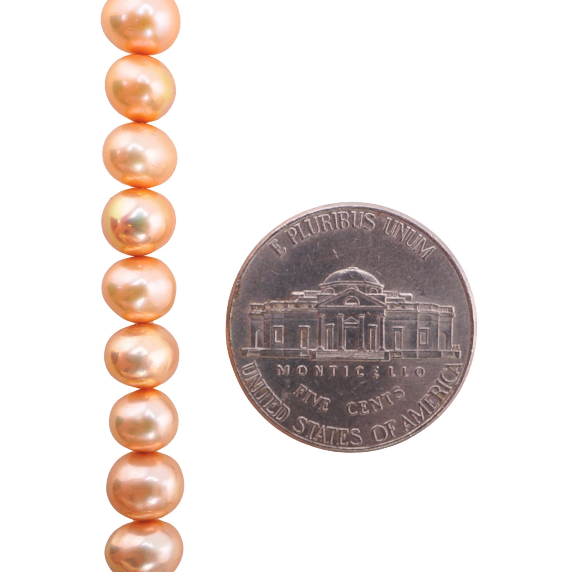 Golden Potato Freshwater Pearls Beads