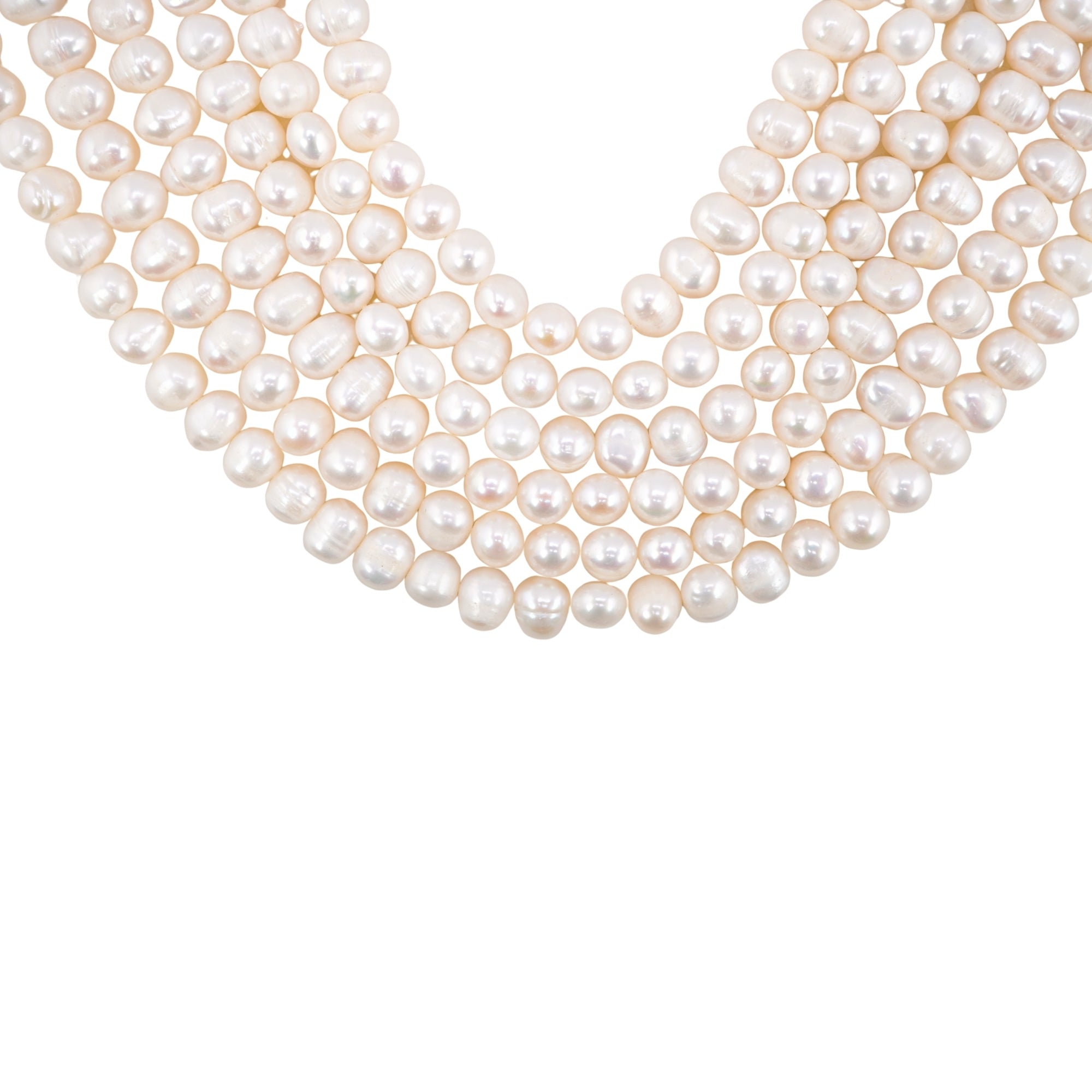 White Potato Freshwater Pearls Beads