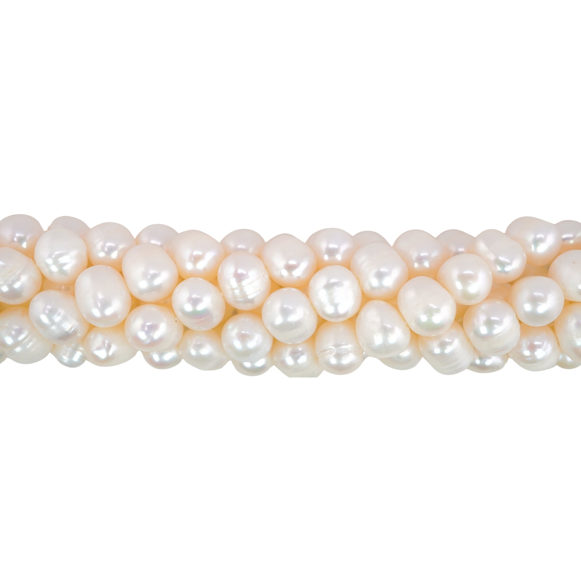 White Potato Freshwater Pearls Beads