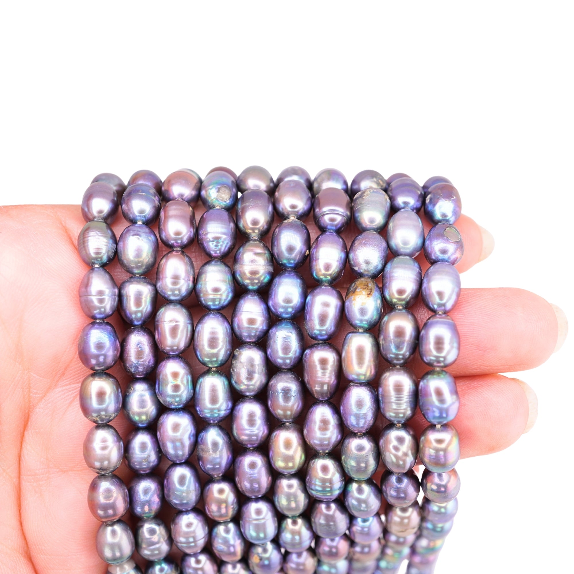 Peacock Oval Freshwater Pearls Beads