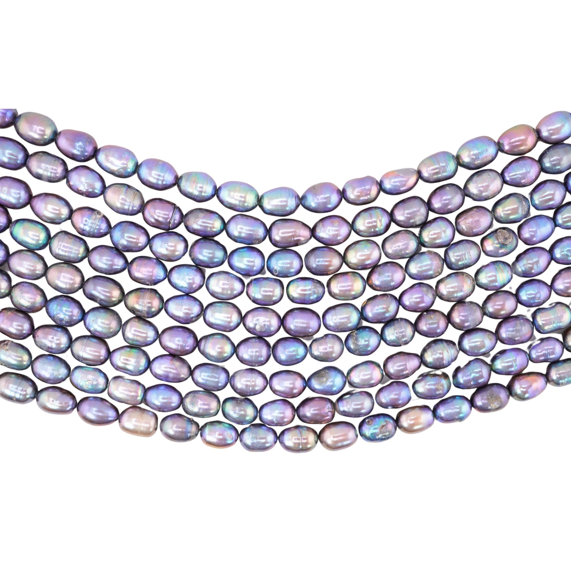 Peacock Oval Freshwater Pearls Beads