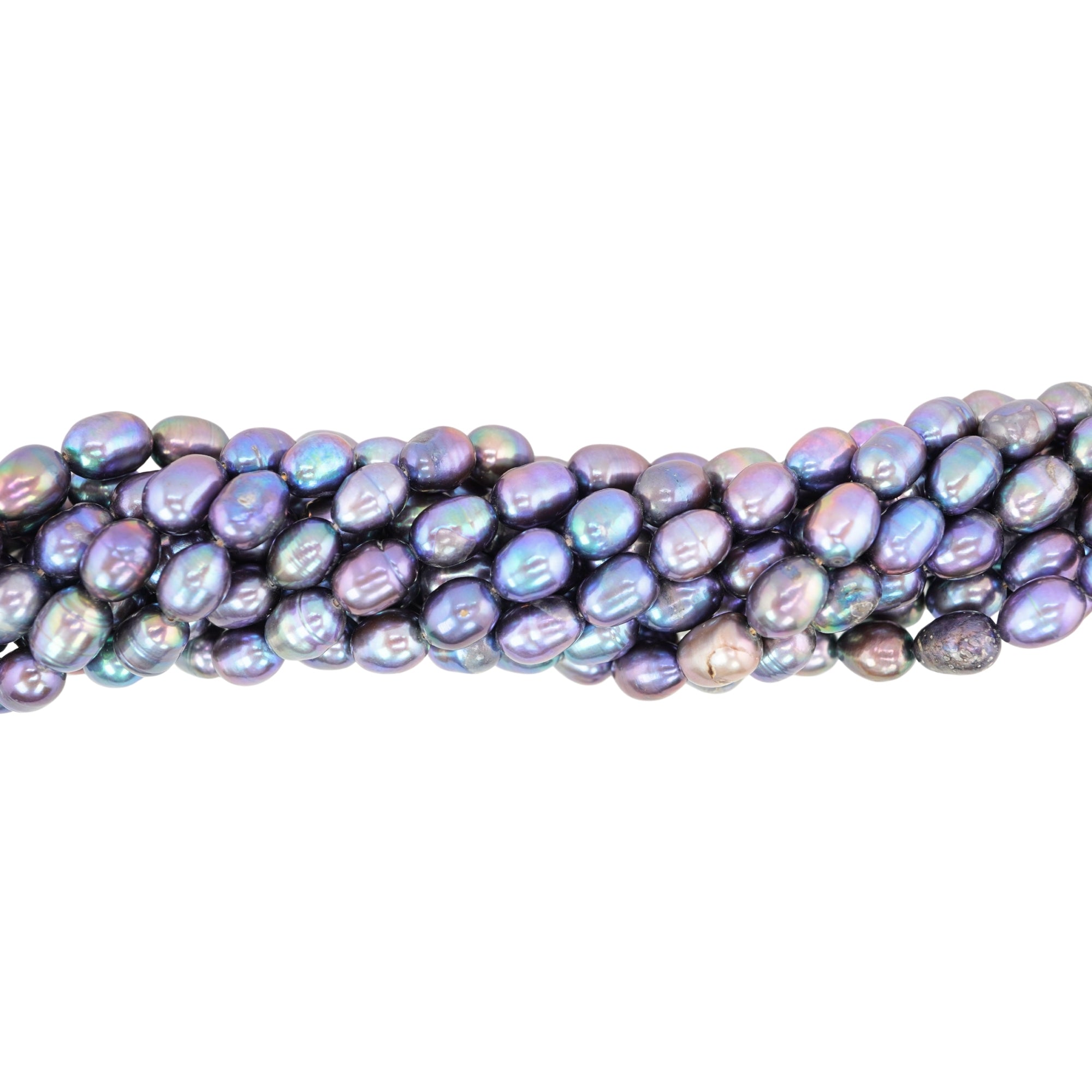 Peacock Oval Freshwater Pearls Beads