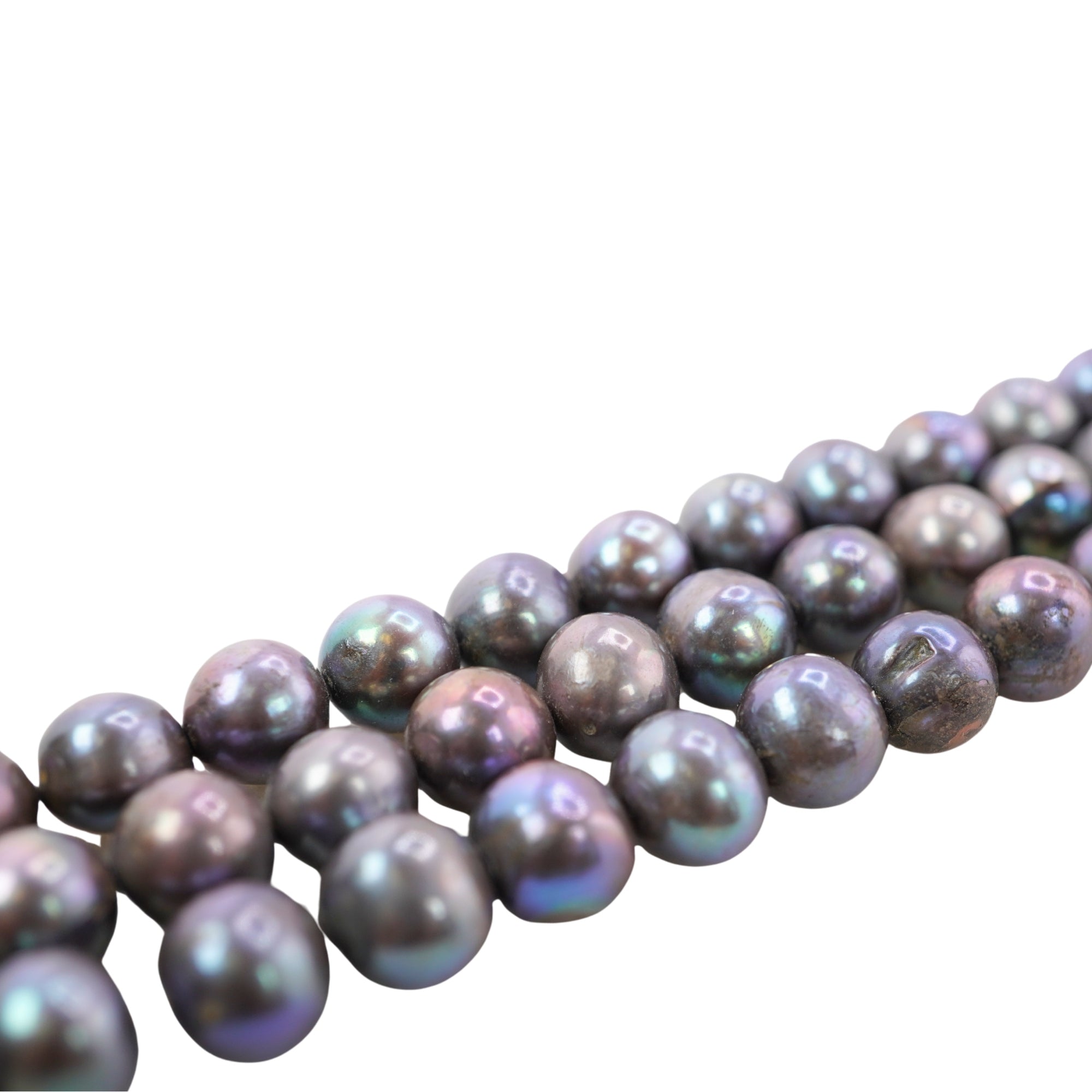 Peacock Round Freshwater Pearls Beads