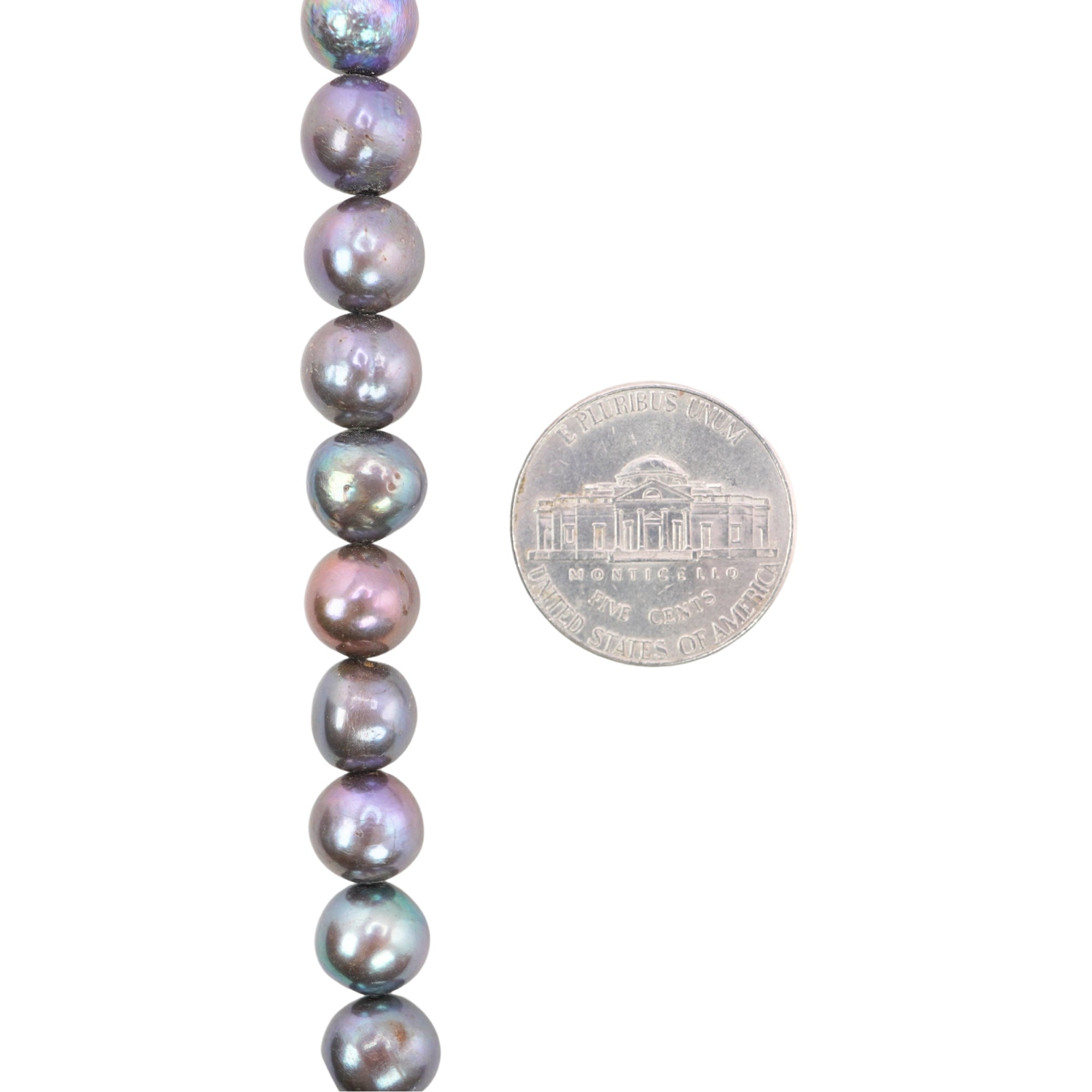 Peacock Round Freshwater Pearls Beads