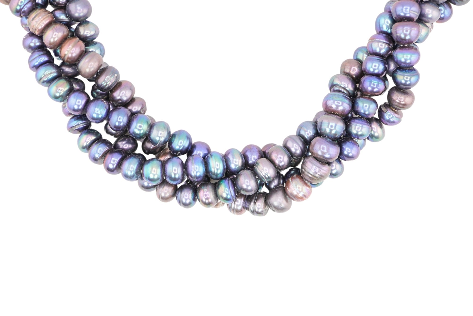 Peacock Button Freshwater Pearls Beads