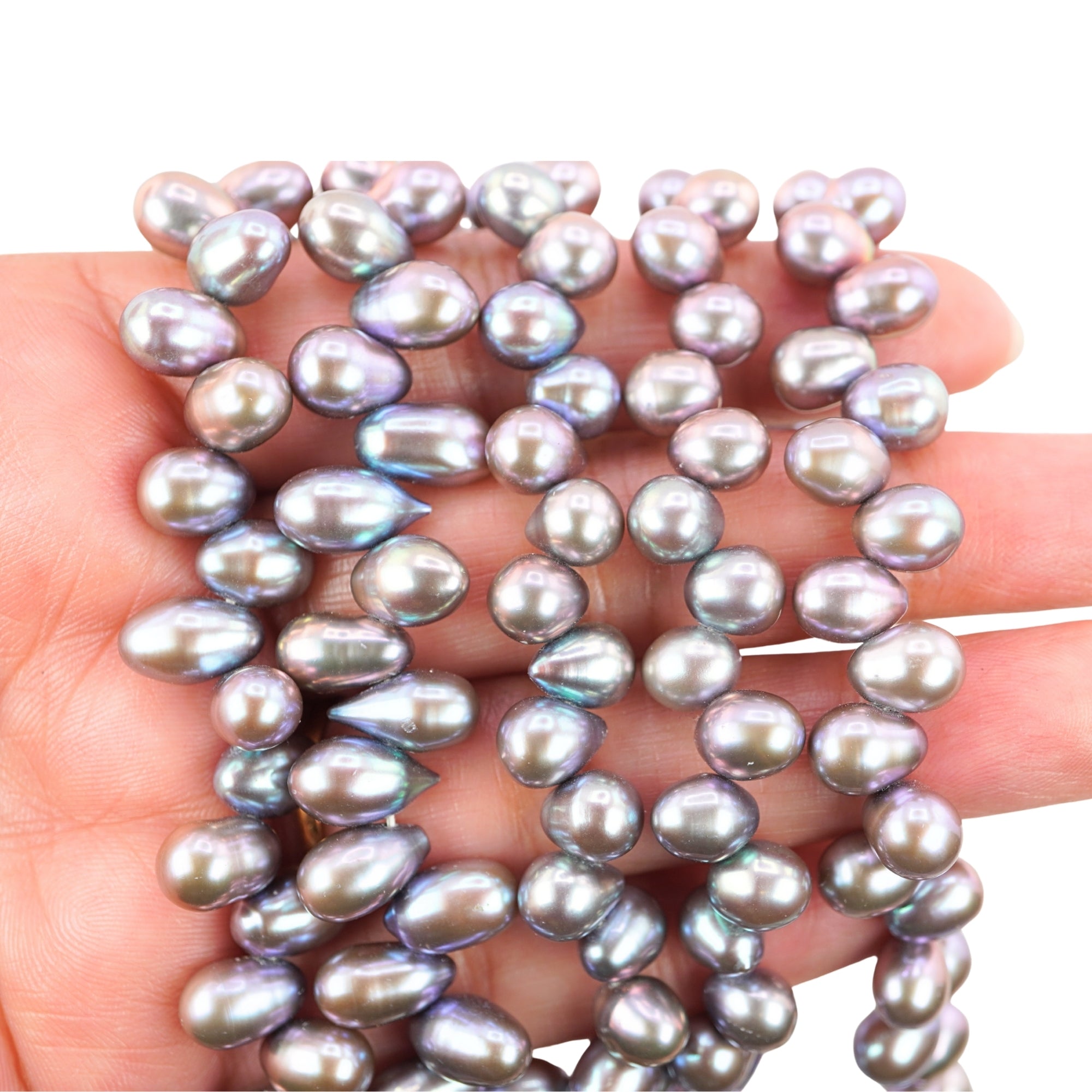 Peacock Oval Freshwater Pearls Beads