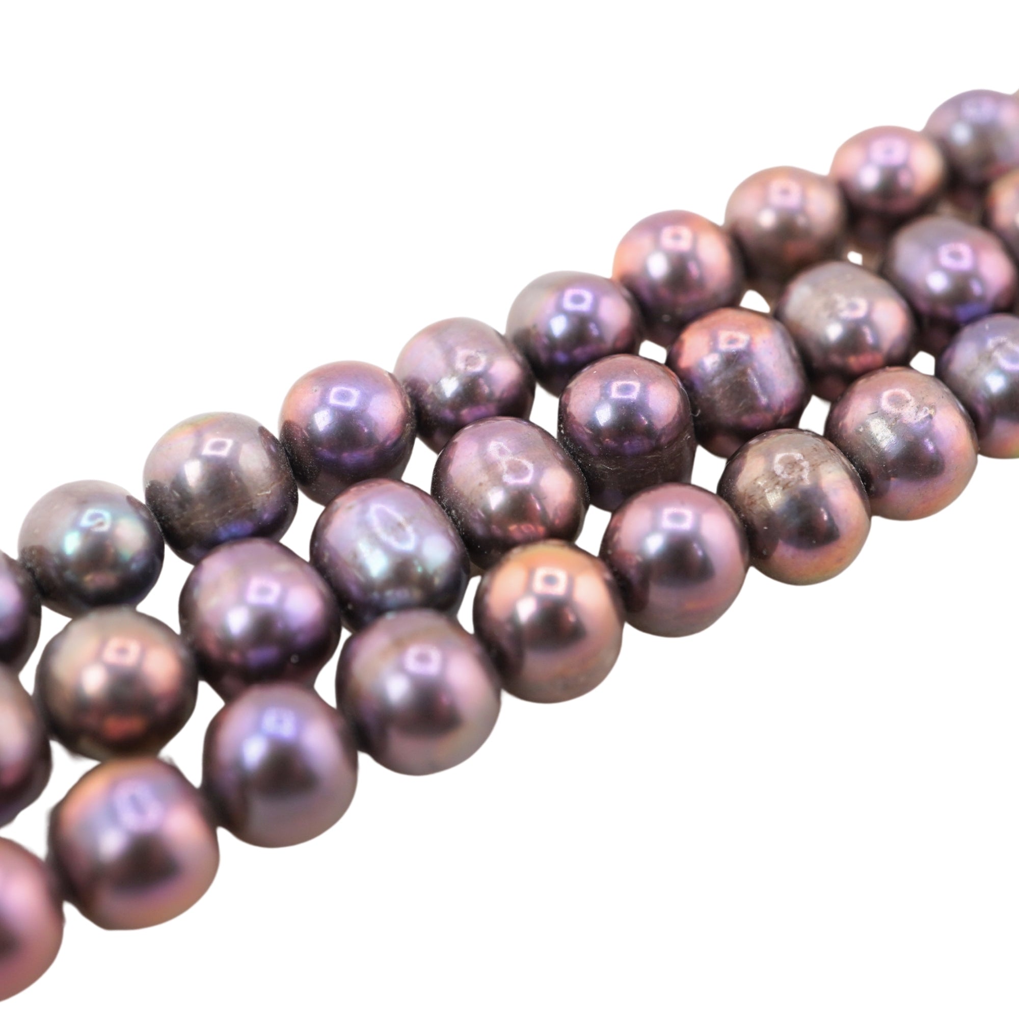 Buy Natural Peacock Round Pearls in Bulk Freshwater Beads Wholesale