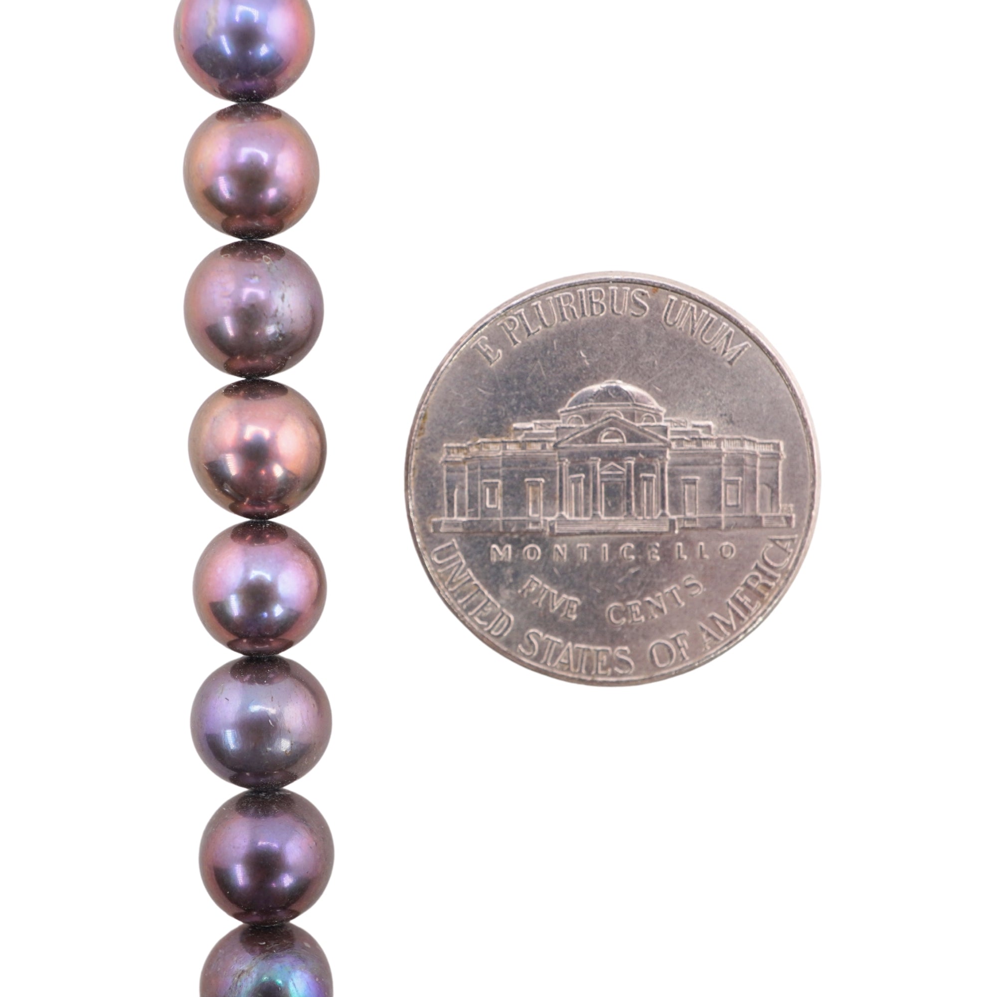 Peacock Round Freshwater Pearls Beads