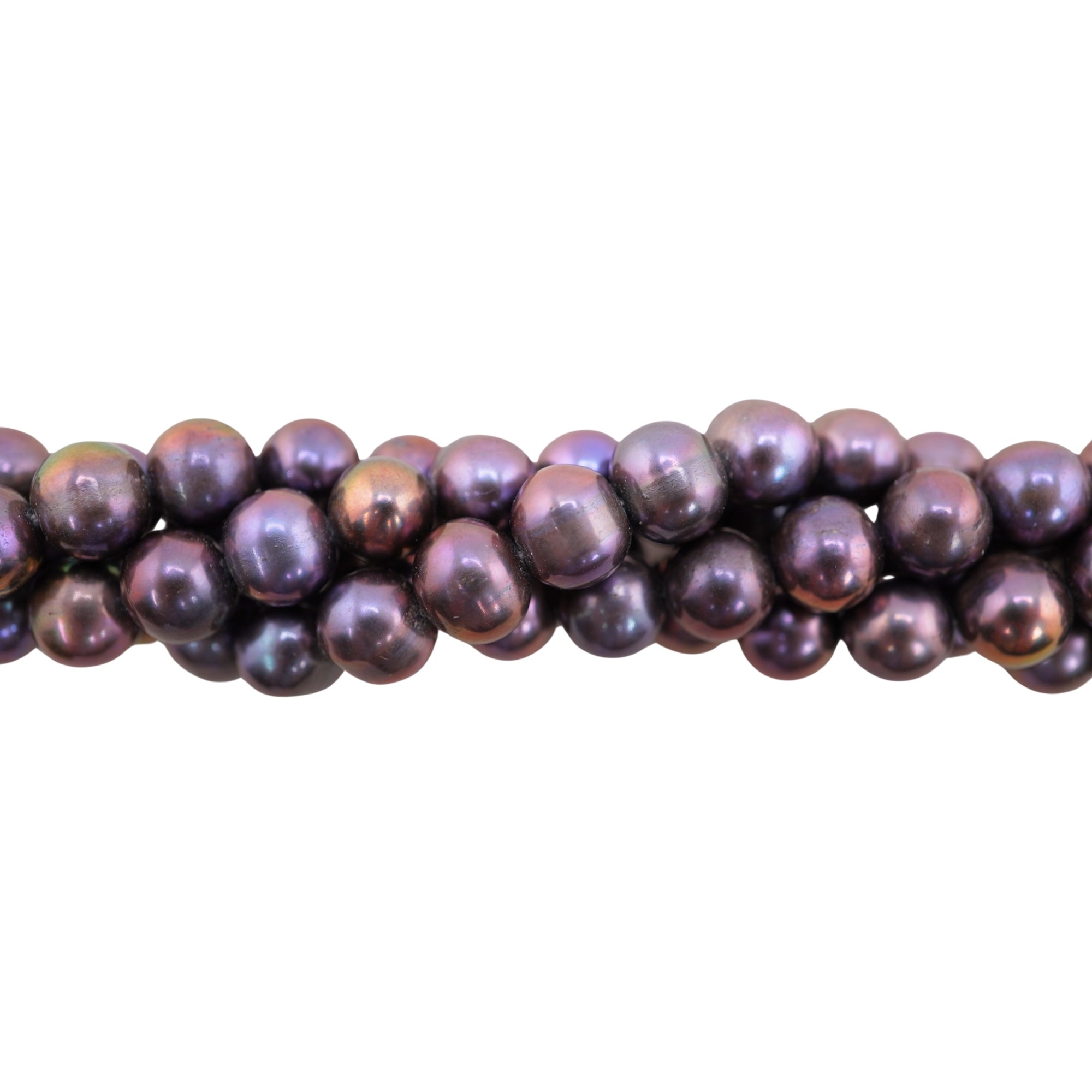 Peacock Round Freshwater Pearls Beads