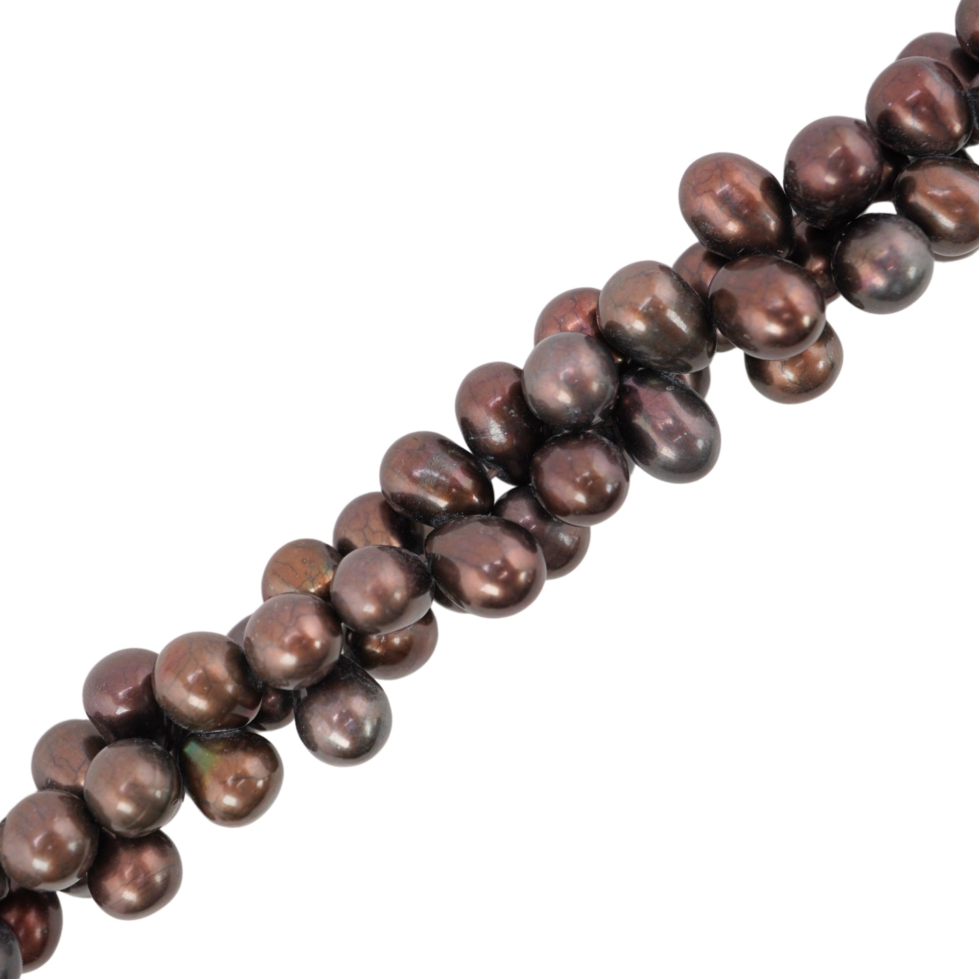 Chocolate Oval Freshwater Pearls Beads