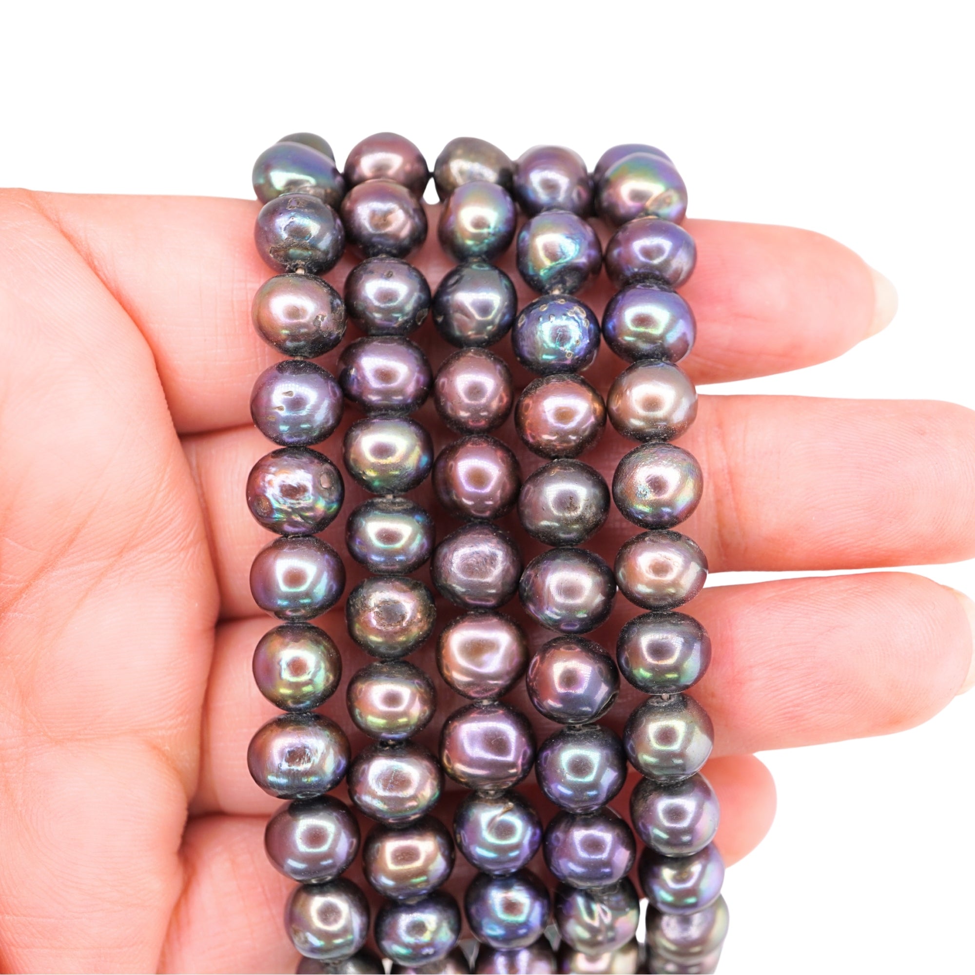Peacock Oval Freshwater Pearls Beads