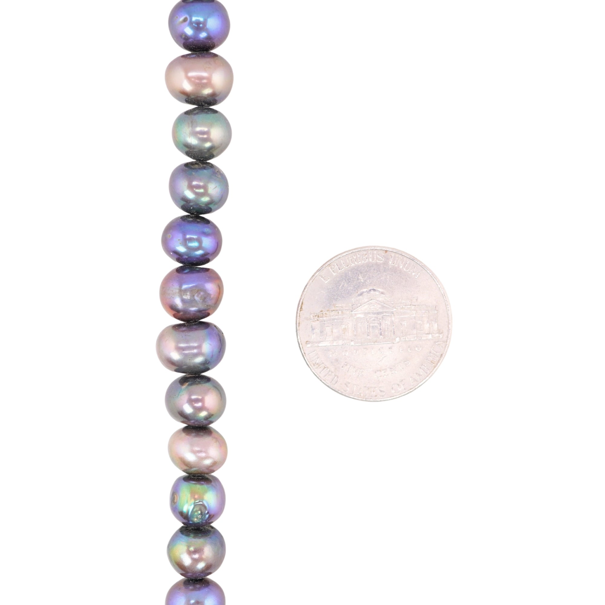 Peacock Oval Freshwater Pearls Beads