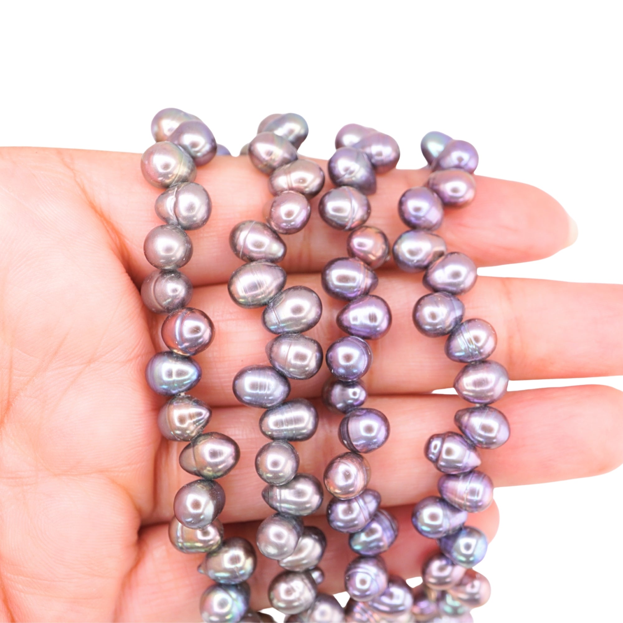 Peacock Oval Freshwater Pearls Beads
