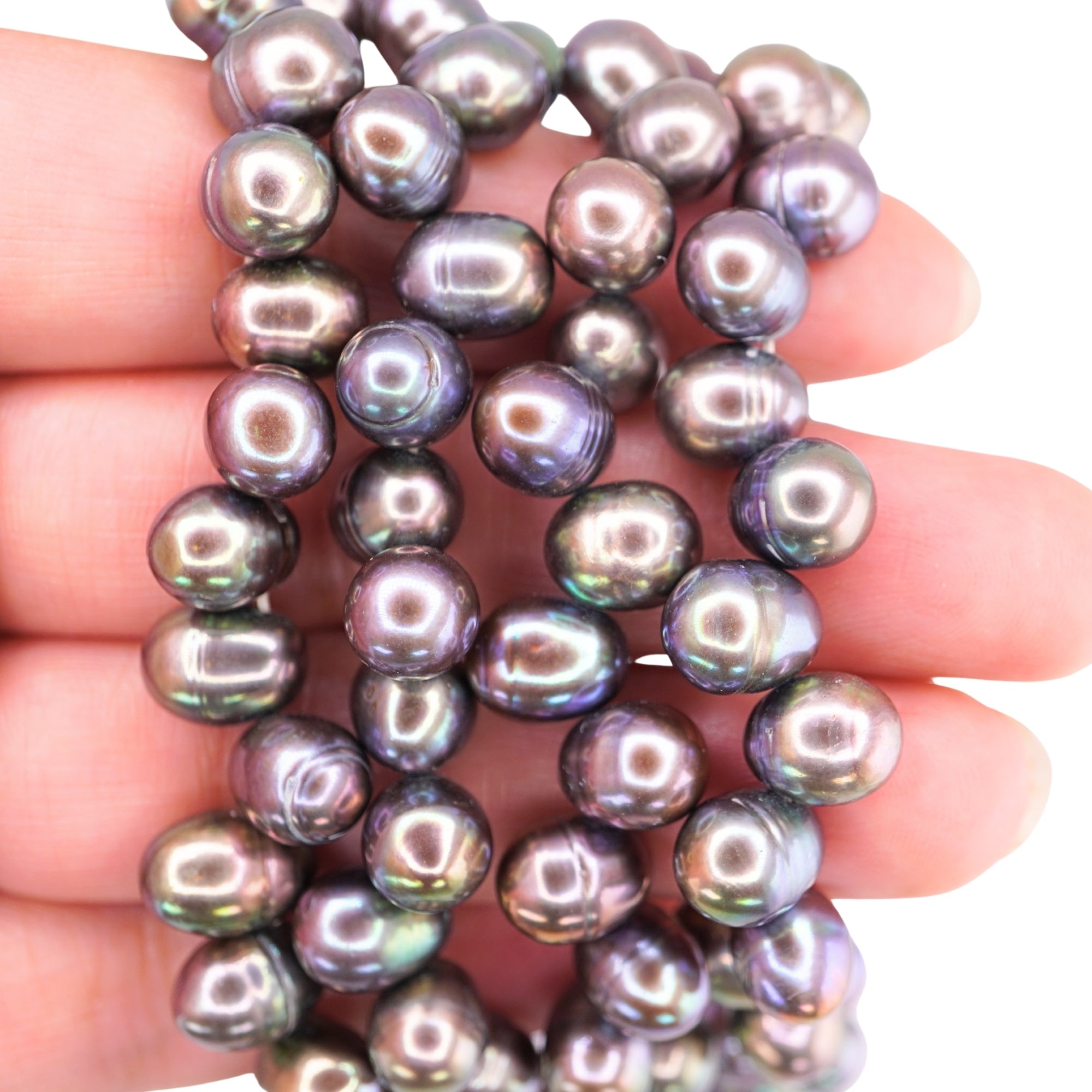 Peacock Oval Freshwater Pearls Beads