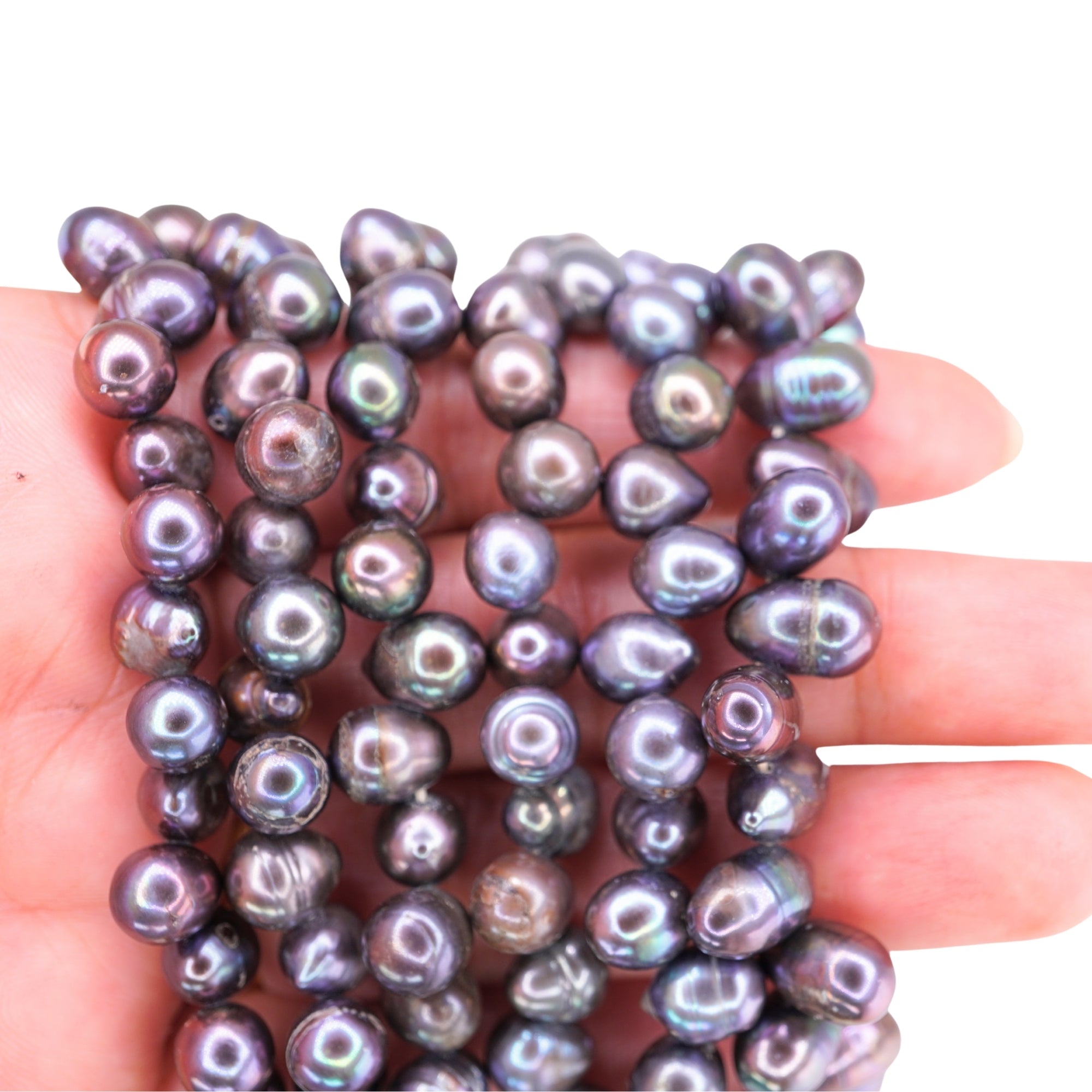Peacock Oval Freshwater Pearls Beads