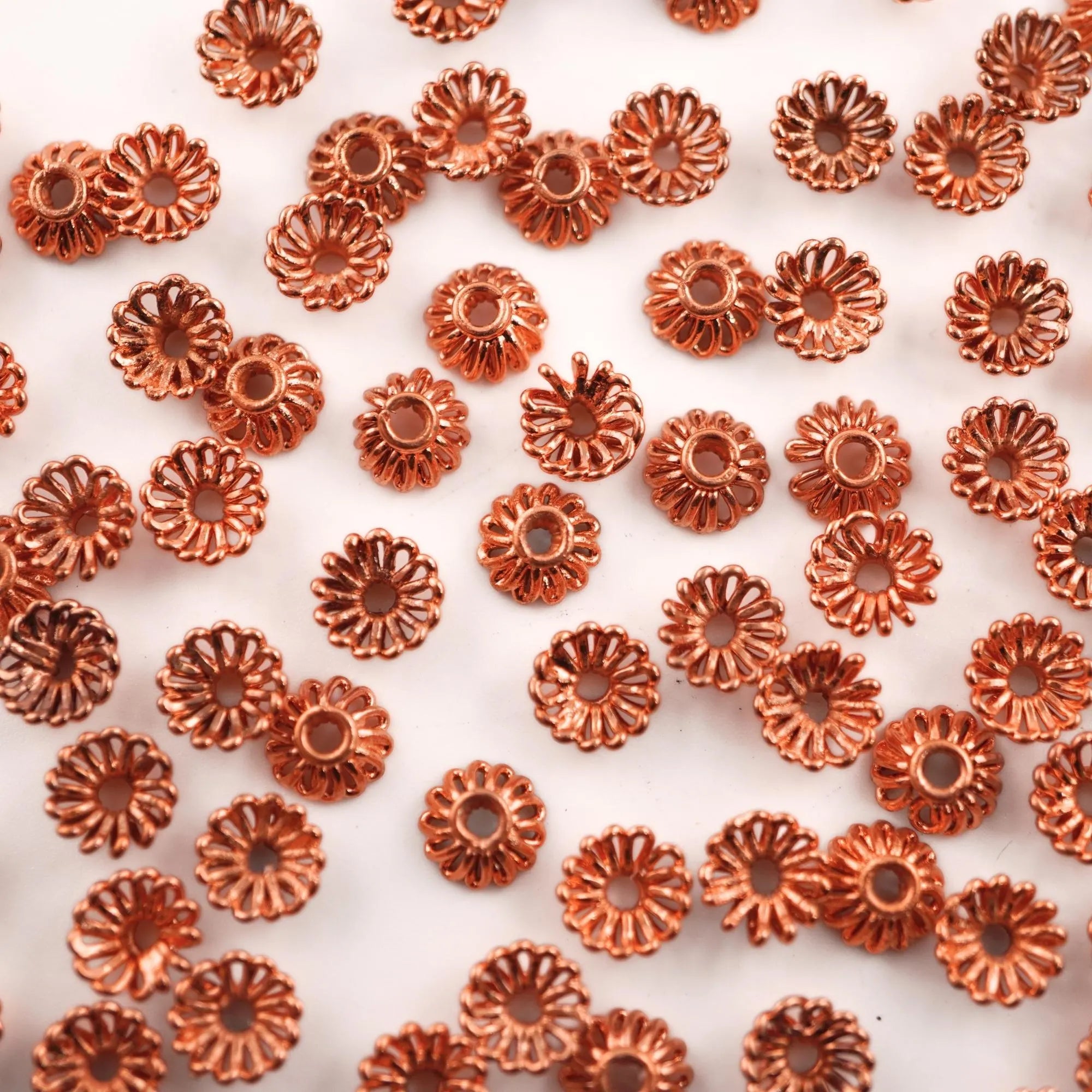 Flower Shape Copper Beads for Jewelry