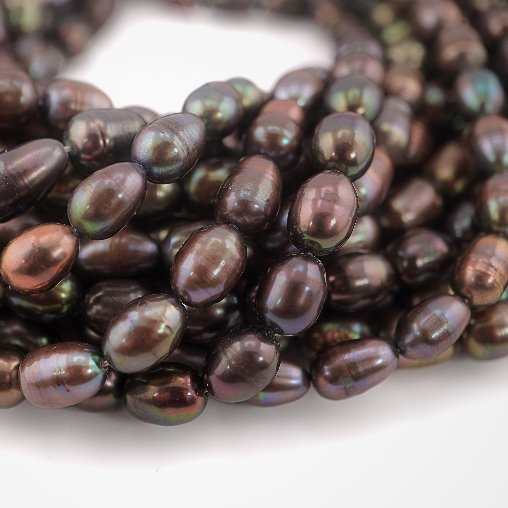 Genuine peacock beads freshwater pearls