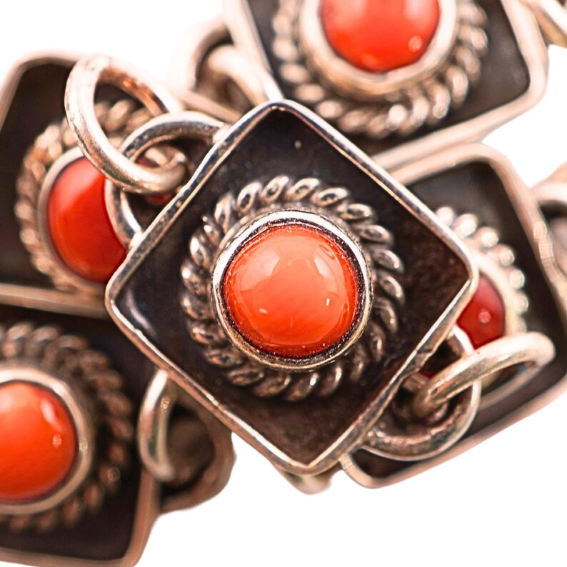 Gold-plated coral findings sterling silver