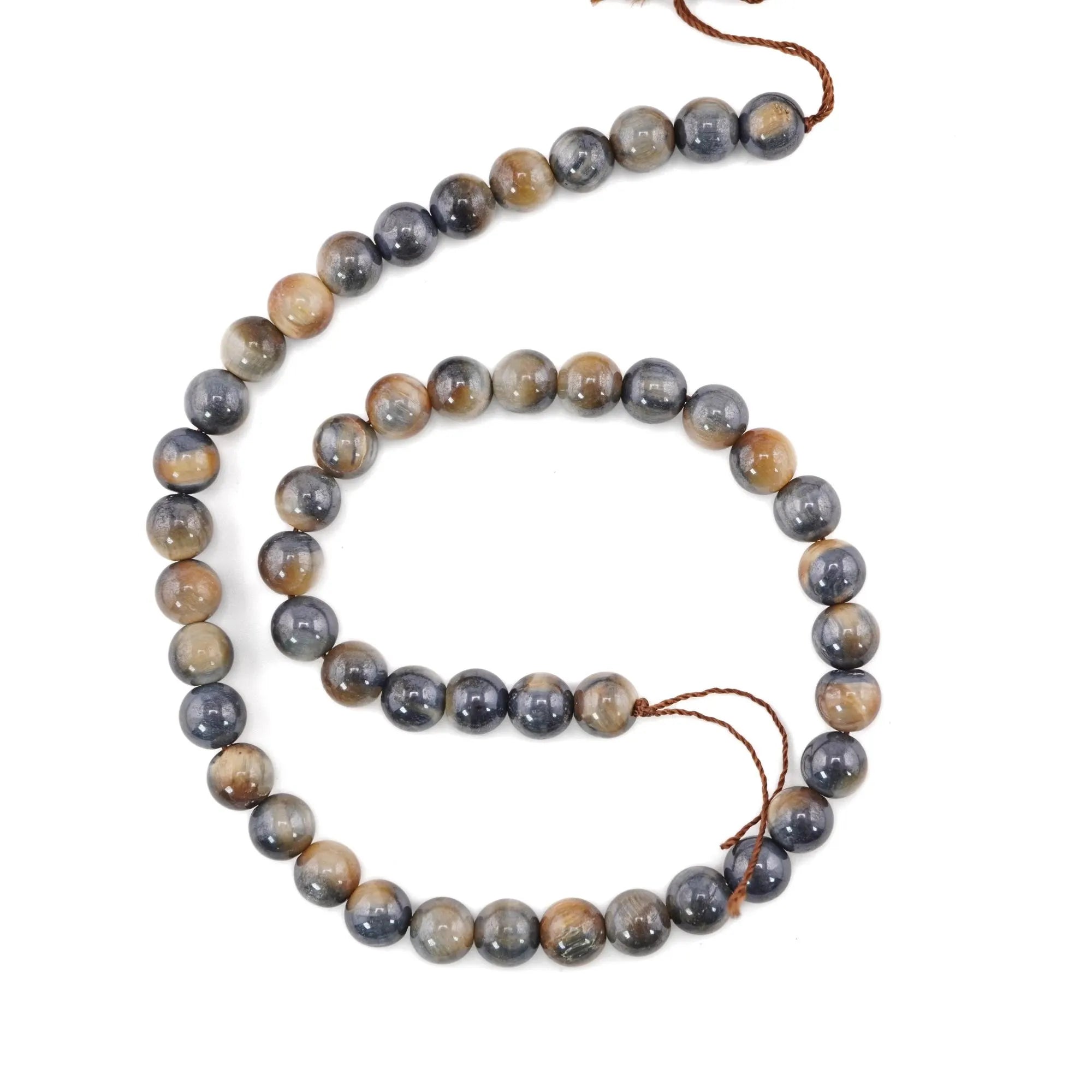 Golden Tiger Eye Smooth Round Shape Gemstone Strand Beads