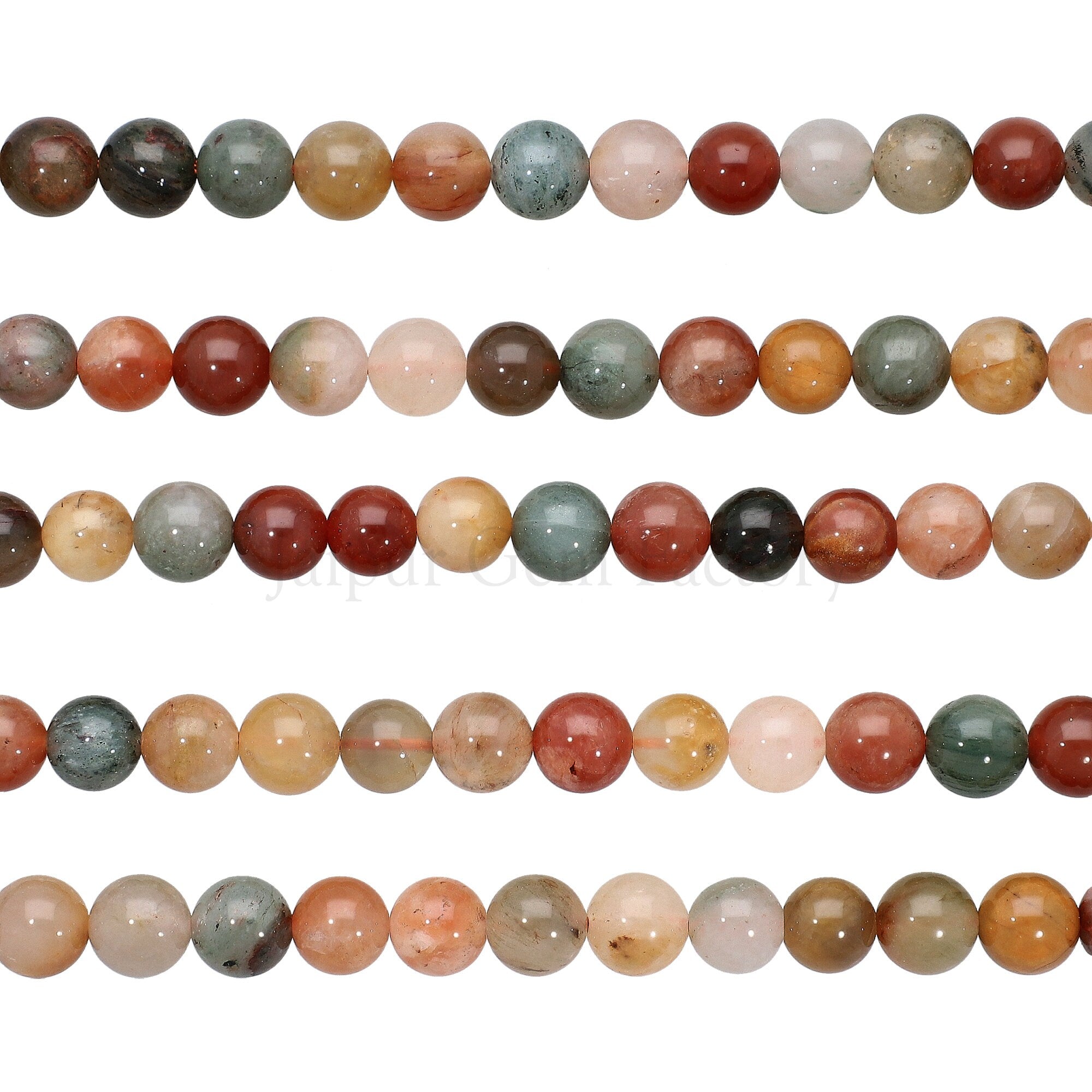 Golden Brown Healing Beads for Jewelry