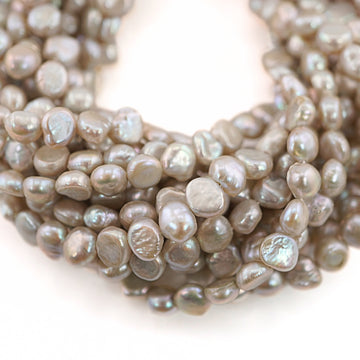 Gray Baroque Freshwater Pearl Beads
