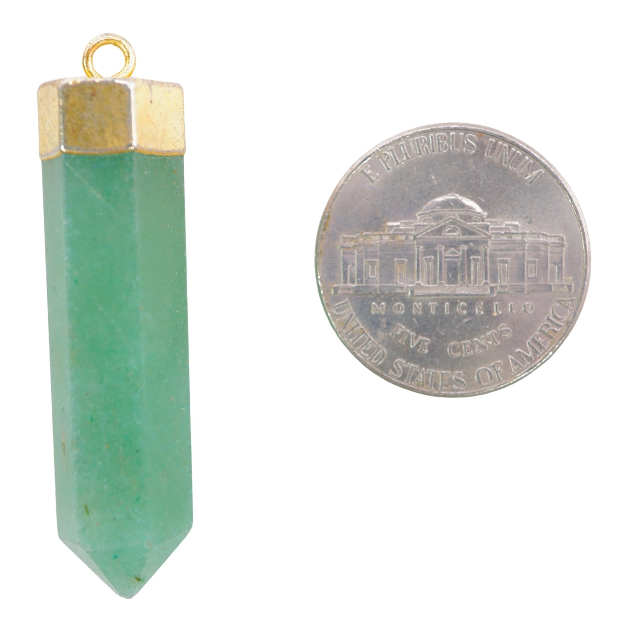 Green Aventurine Pencil Shape