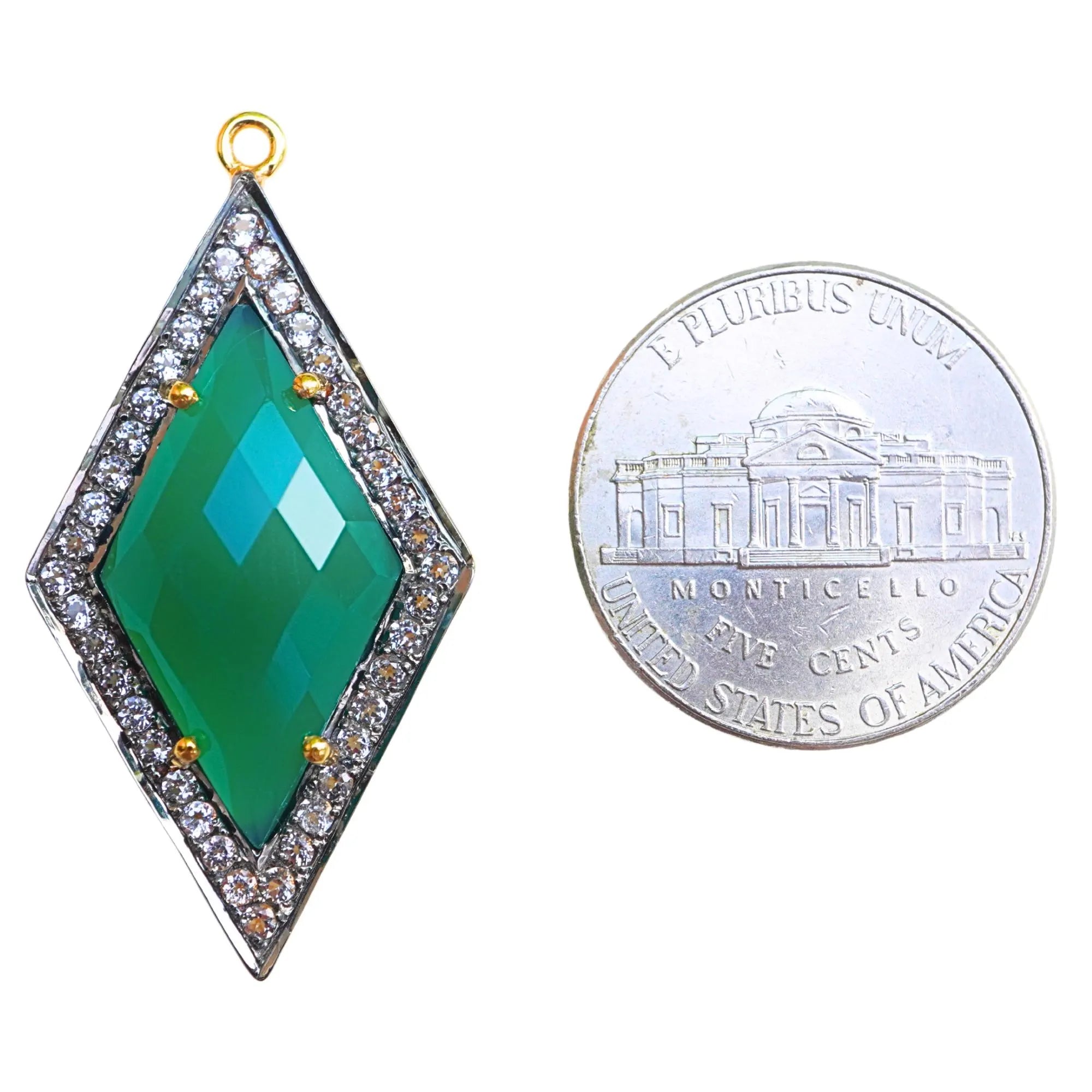 Green Onyx Diamond Shape