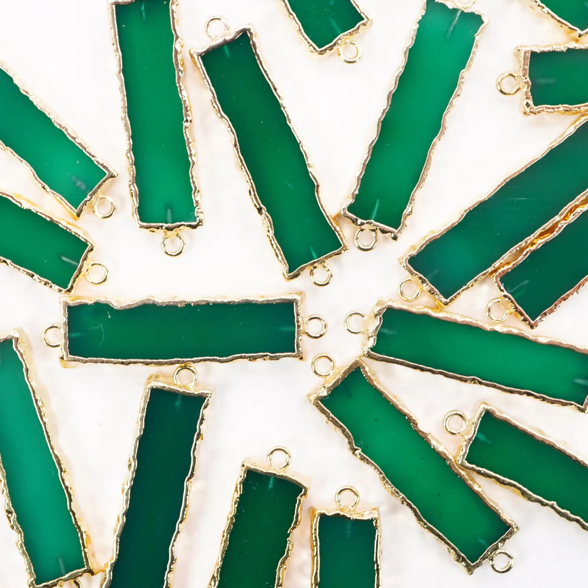 Green Onyx Rectangle Shape