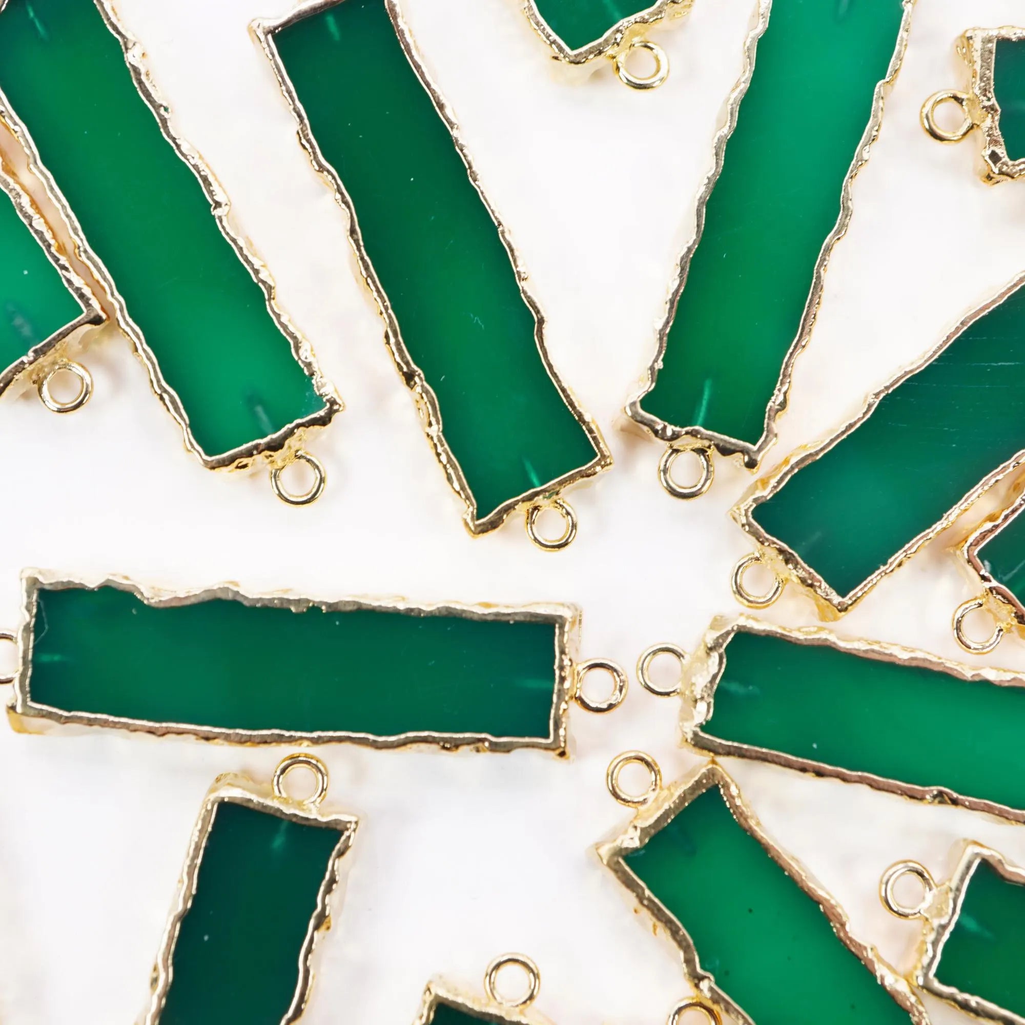 Green Onyx Rectangle Shape