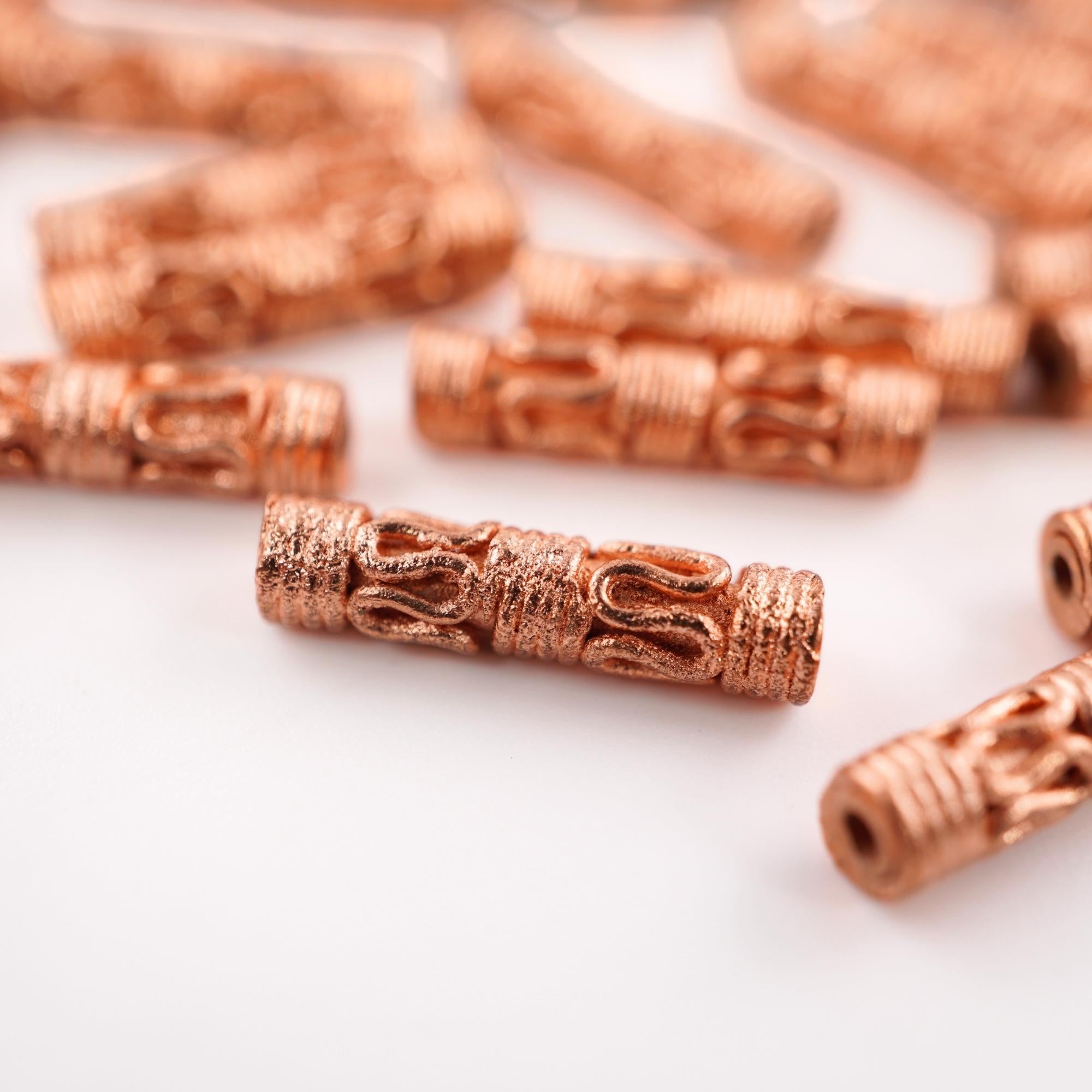 Handmade Boho Copper Beads