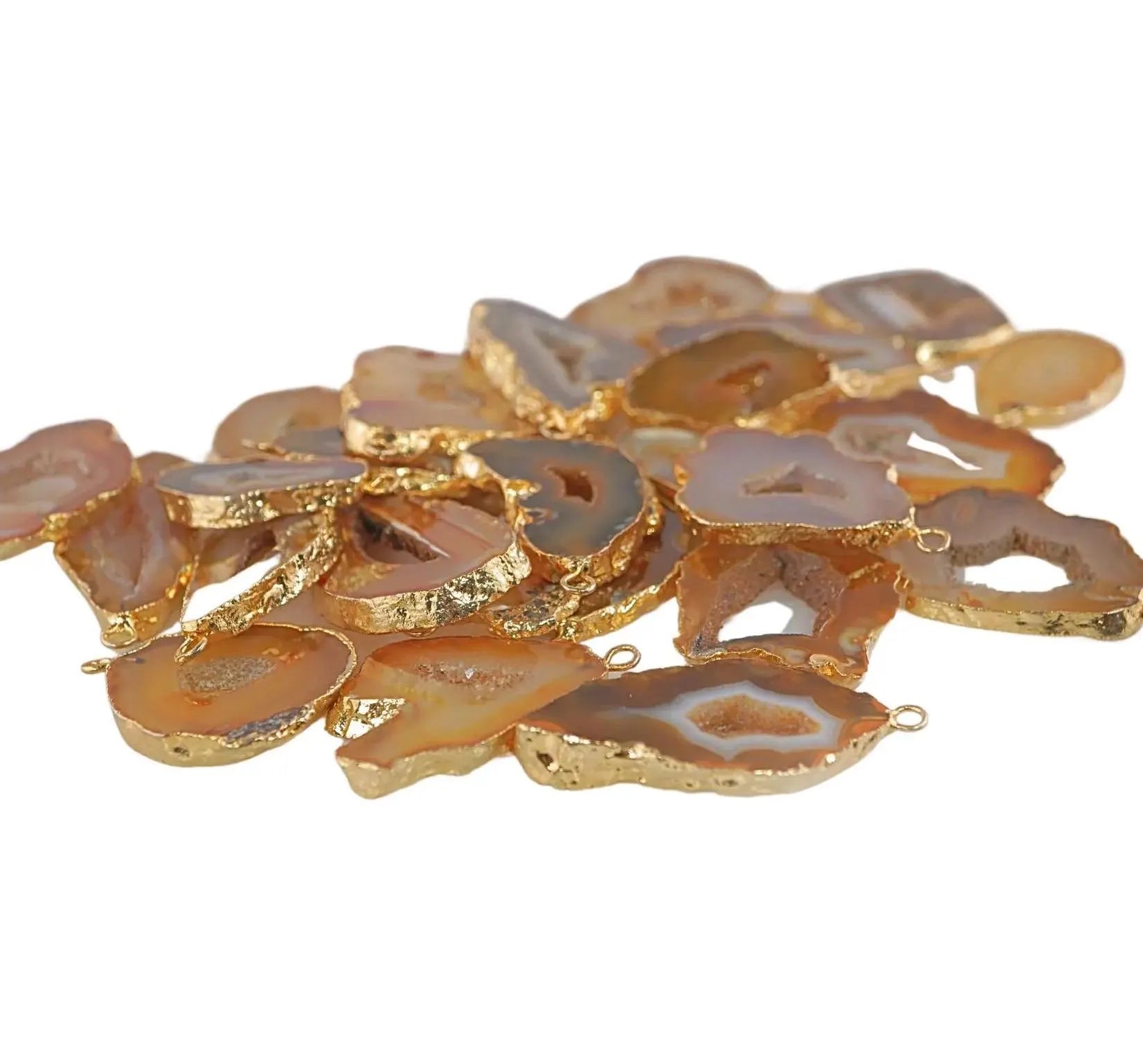 Handmade Druzy Connector Beads