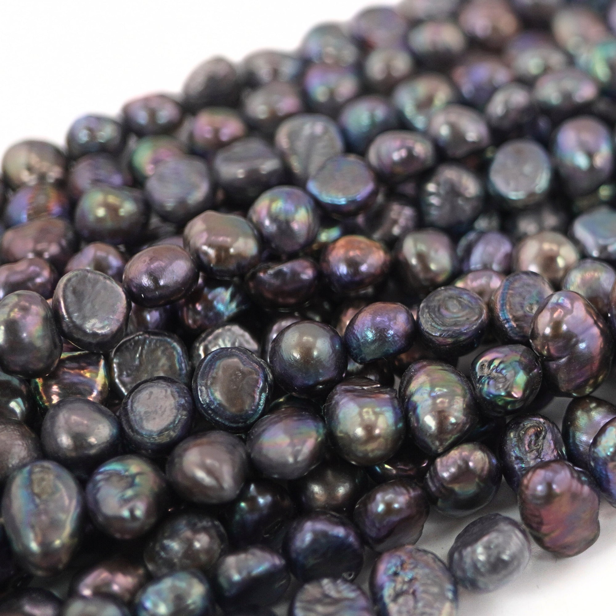 Handpicked Peacock Baroque Pearls for Necklaces