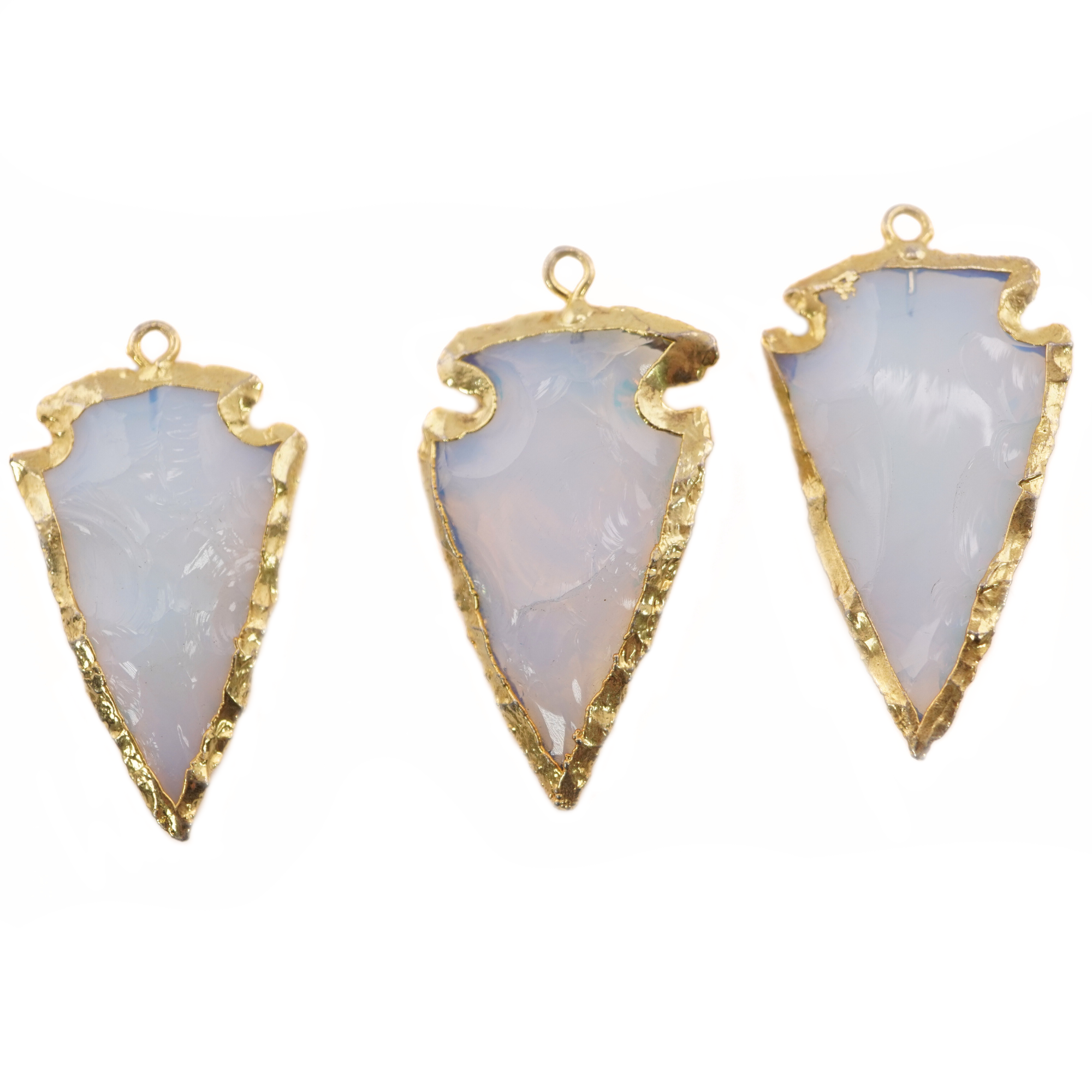 Healing Crystal Arrowhead Pendant