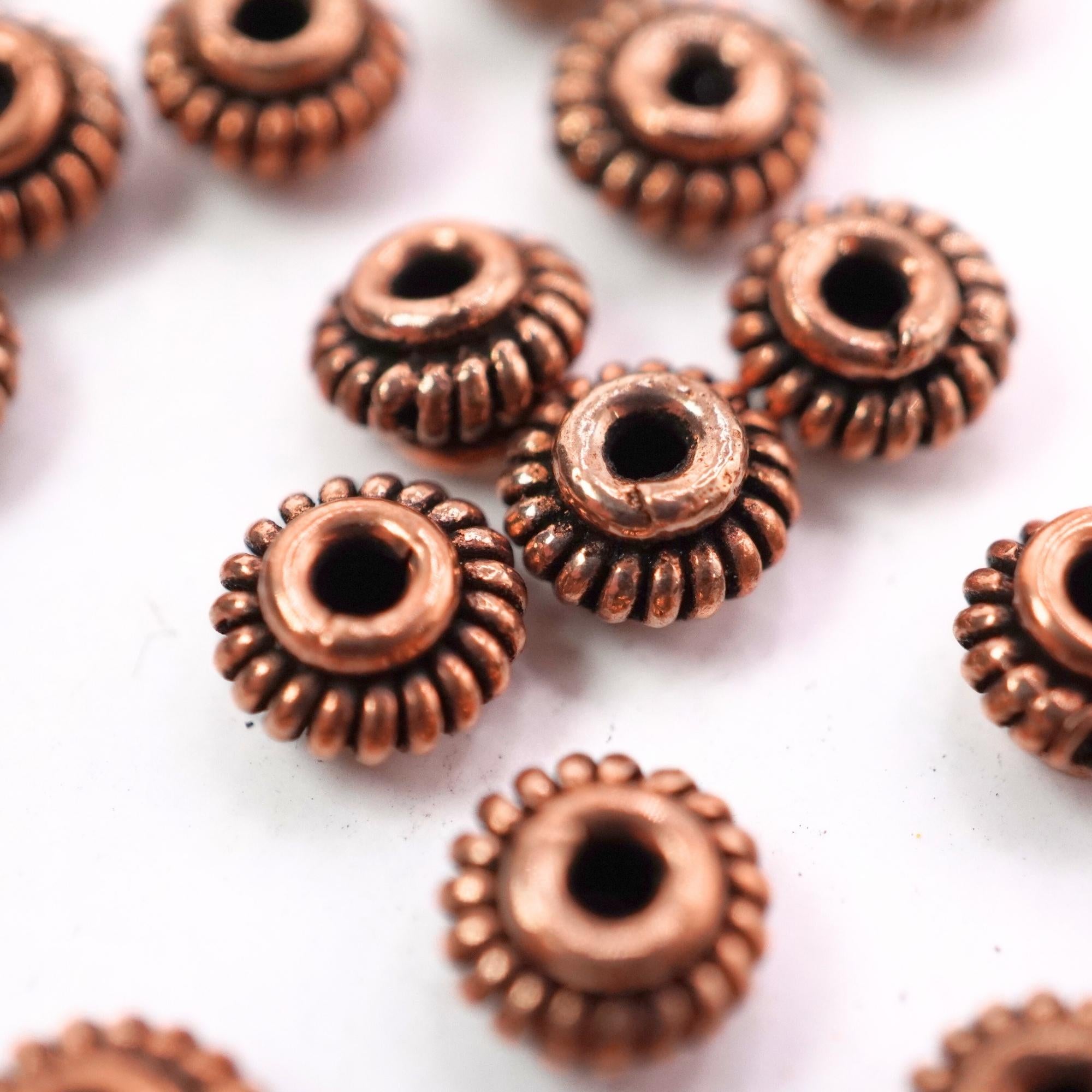 Antique Copper Shape TierraCast Heishi Beads