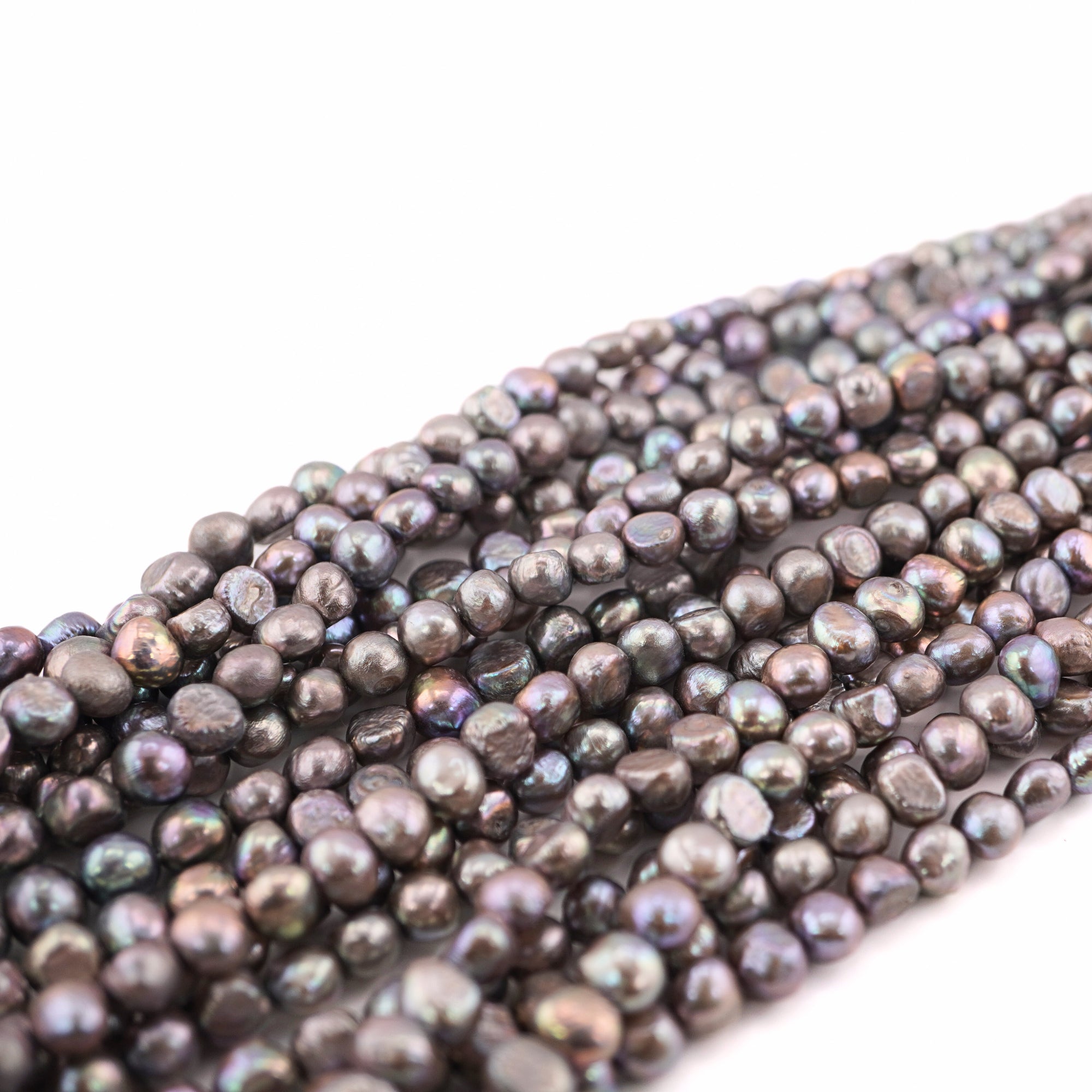 High-Quality Peacock Freshwater Pearls for Beading