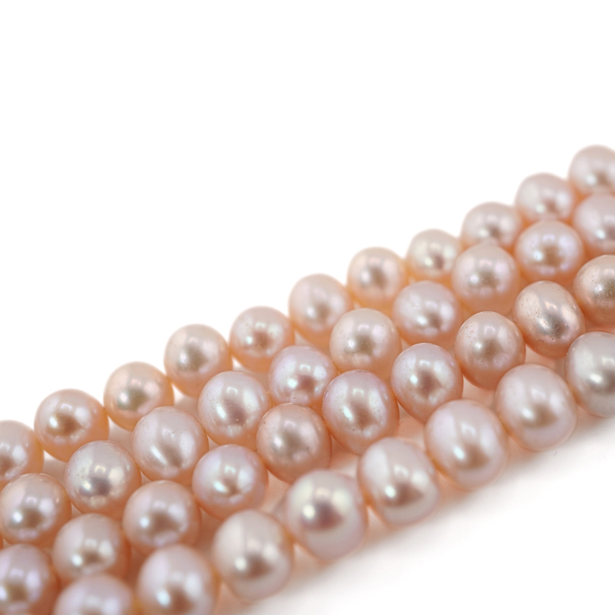 Irregular Shape Peach Beads