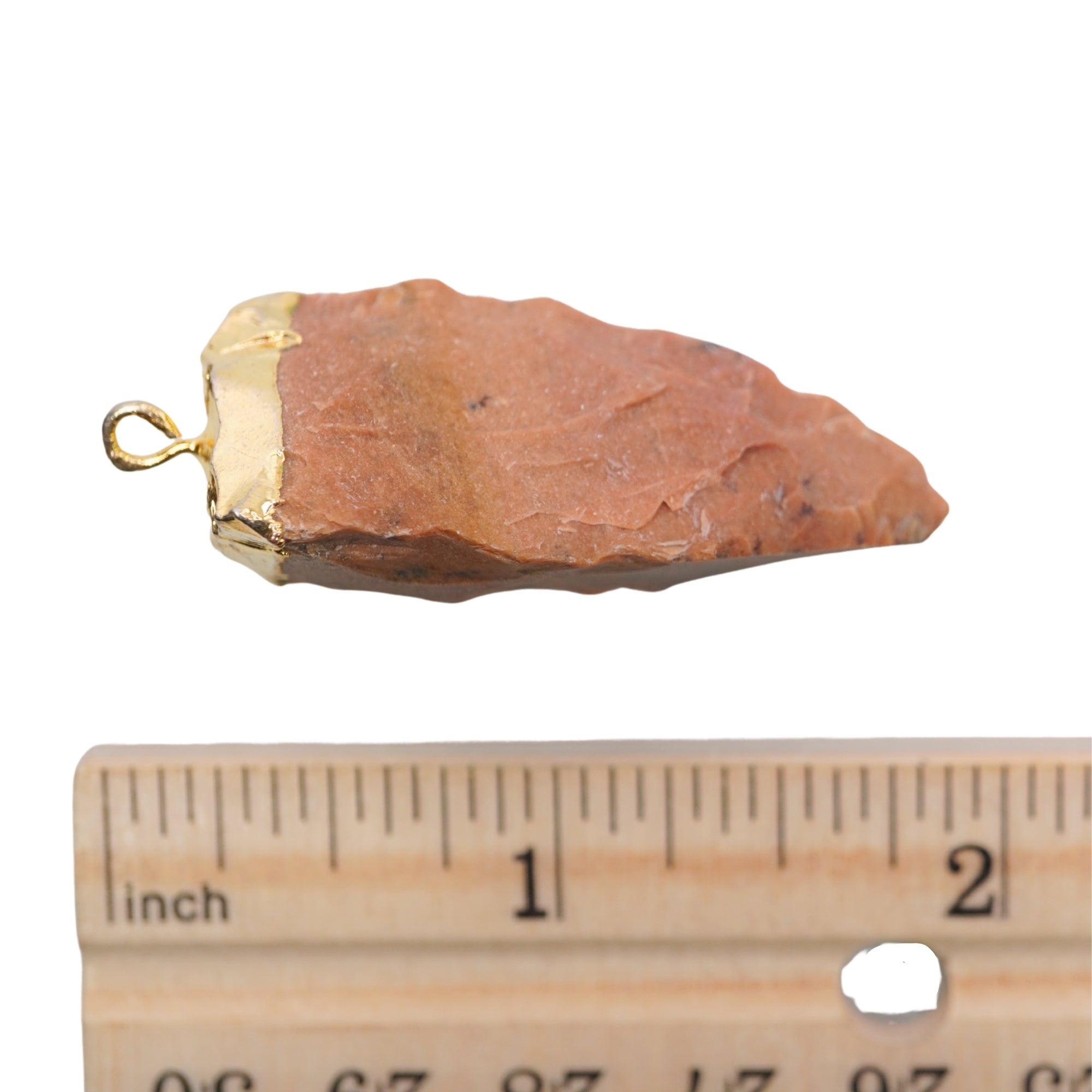 Agate Tooth Shape Gemstone Gold Electroplated Charm Pendant For Jewelry Making 44 X 16 MM