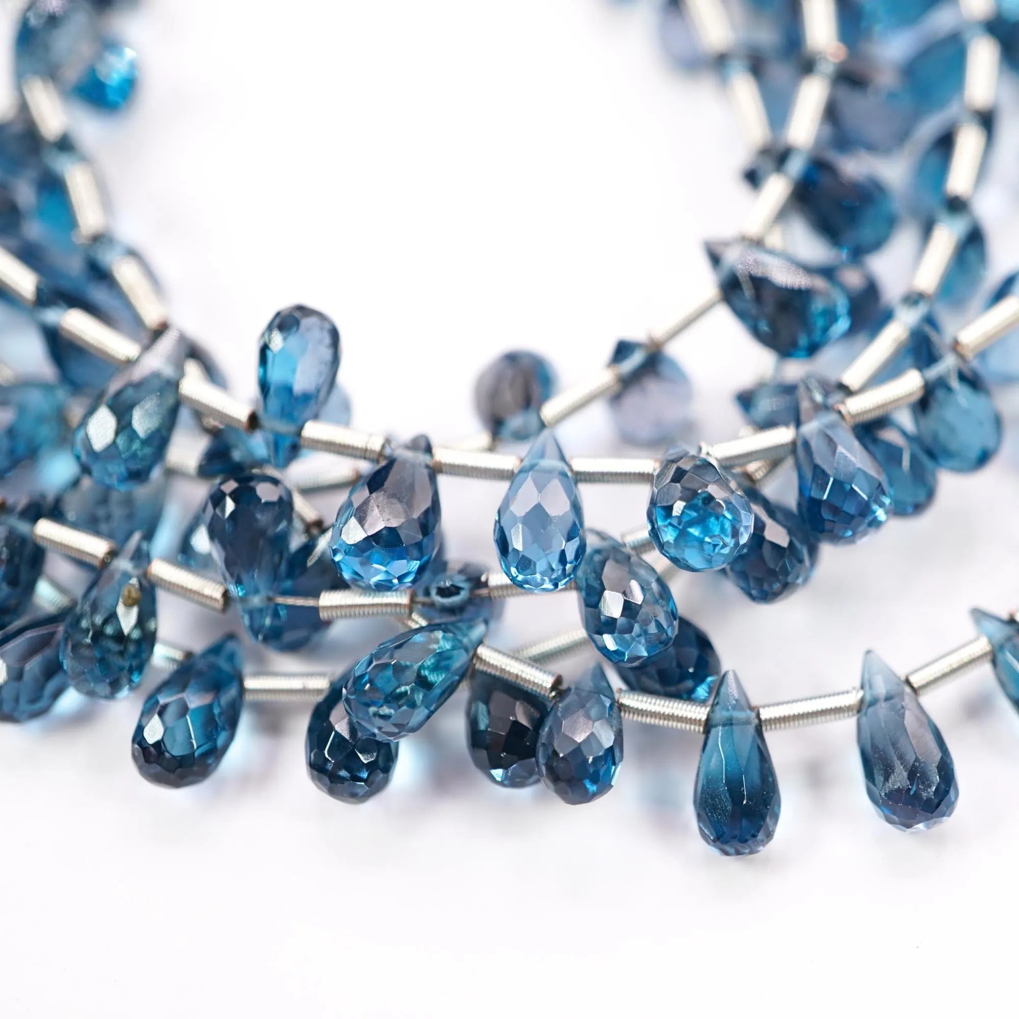 Kyanite Drop Gemstone Beads Strand