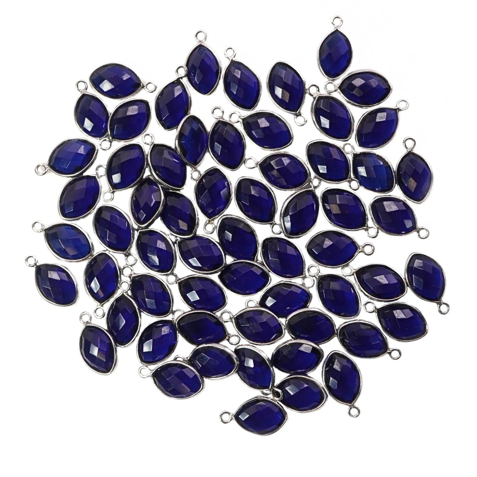 Kyanite Marquise Shape Gemstone Sterling Silver Bezel Findings Charm Pendant