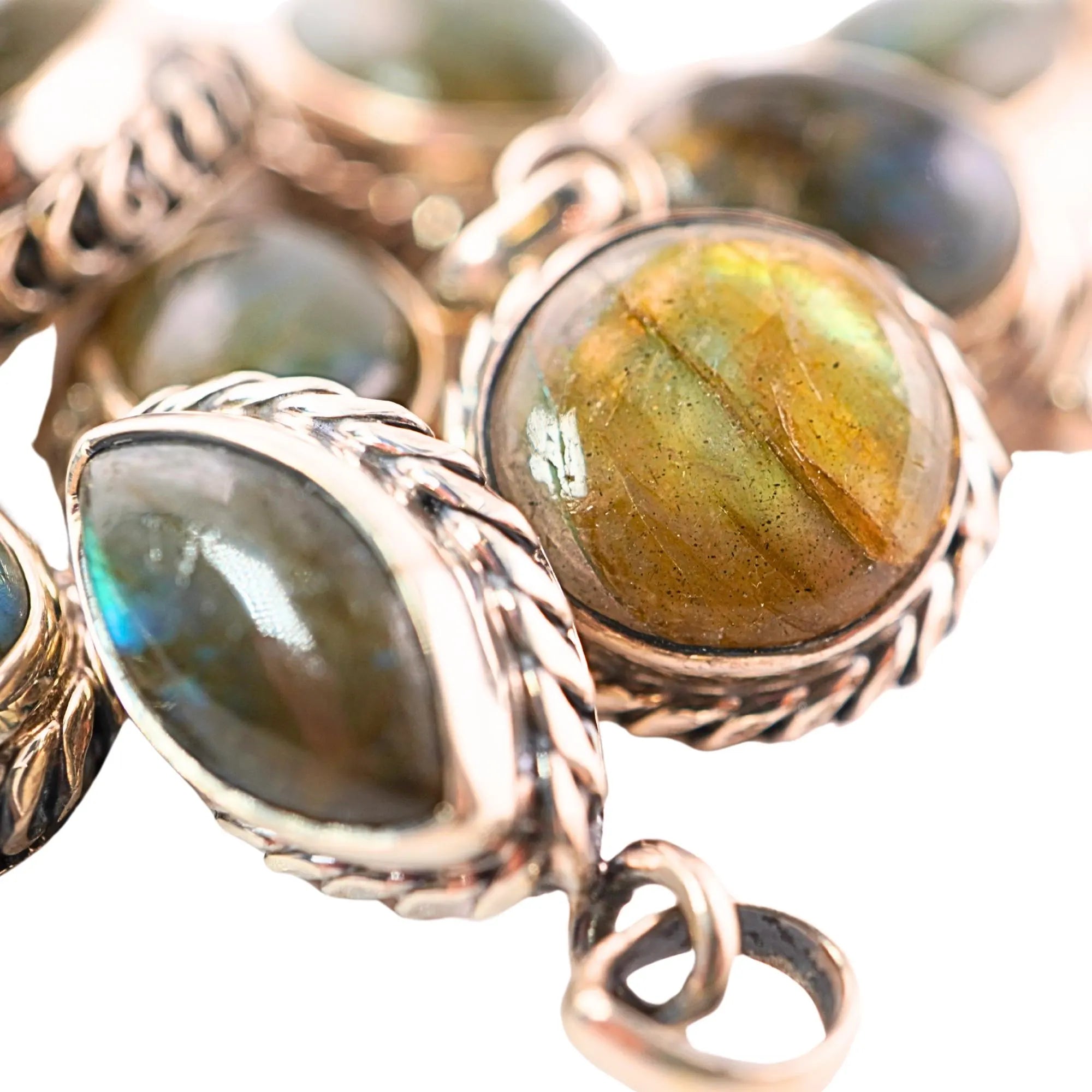 Labradorite Silver Pendant