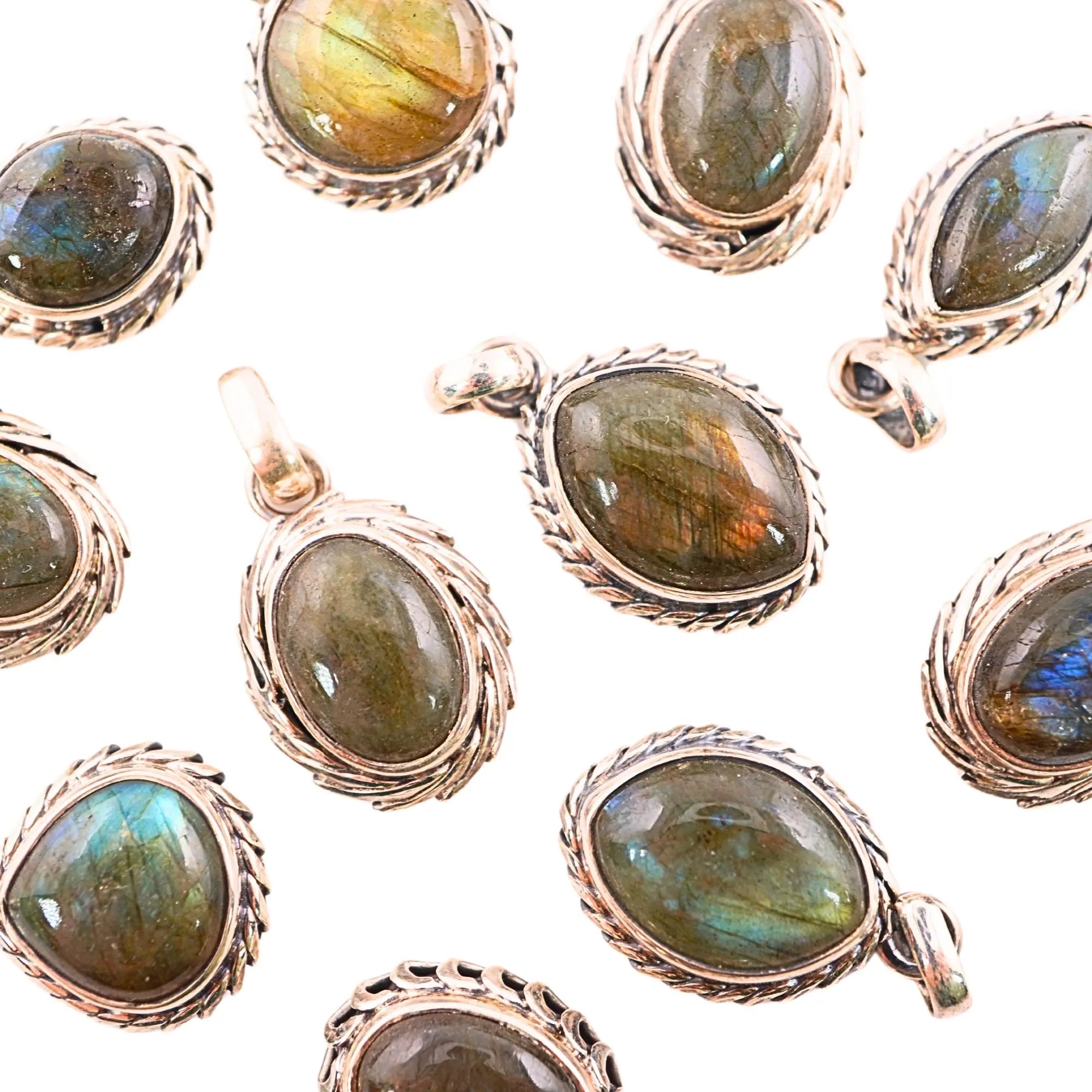 Antique Silver Oxidized Gemstone