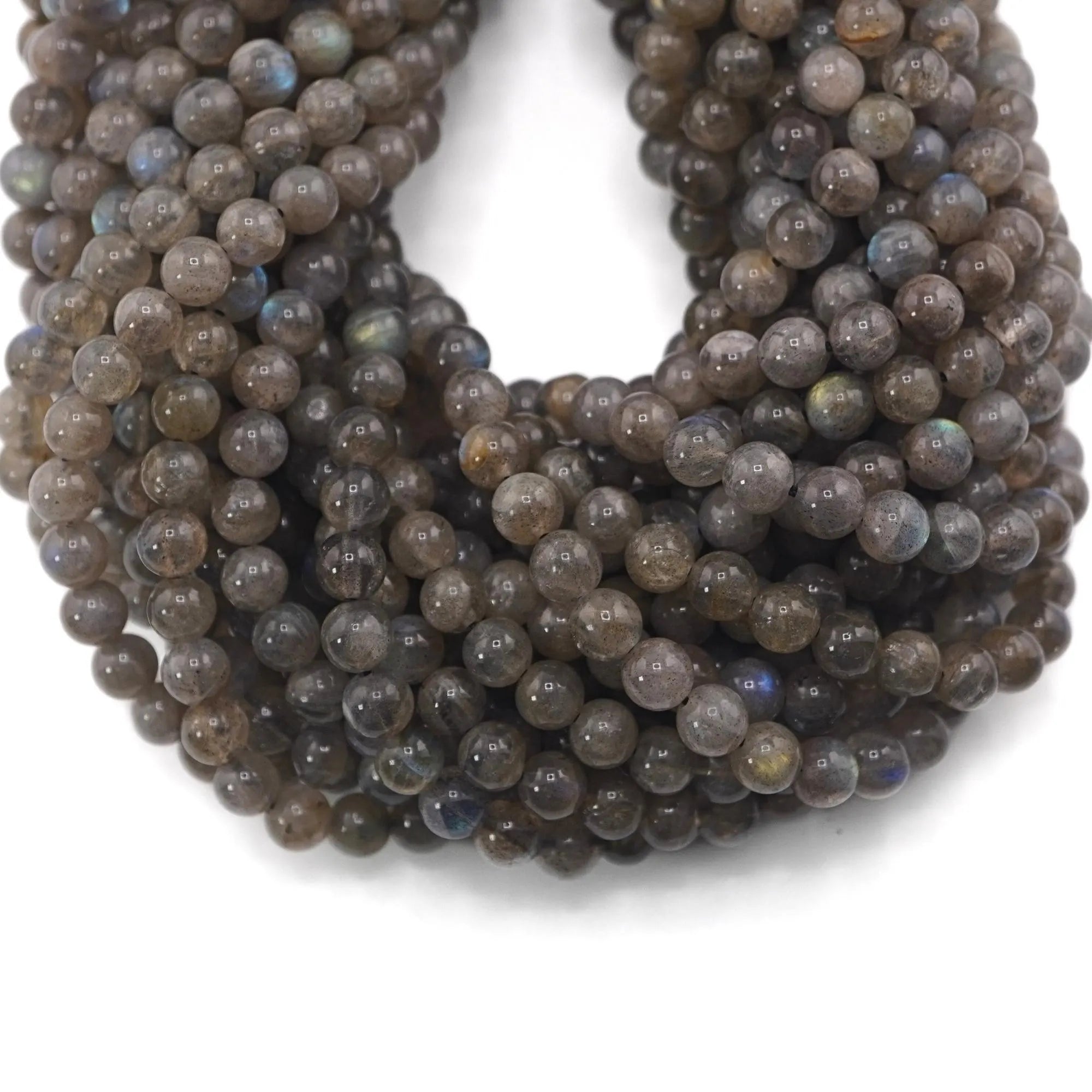 Labradorite Round Shape Gemstone Strand Beads