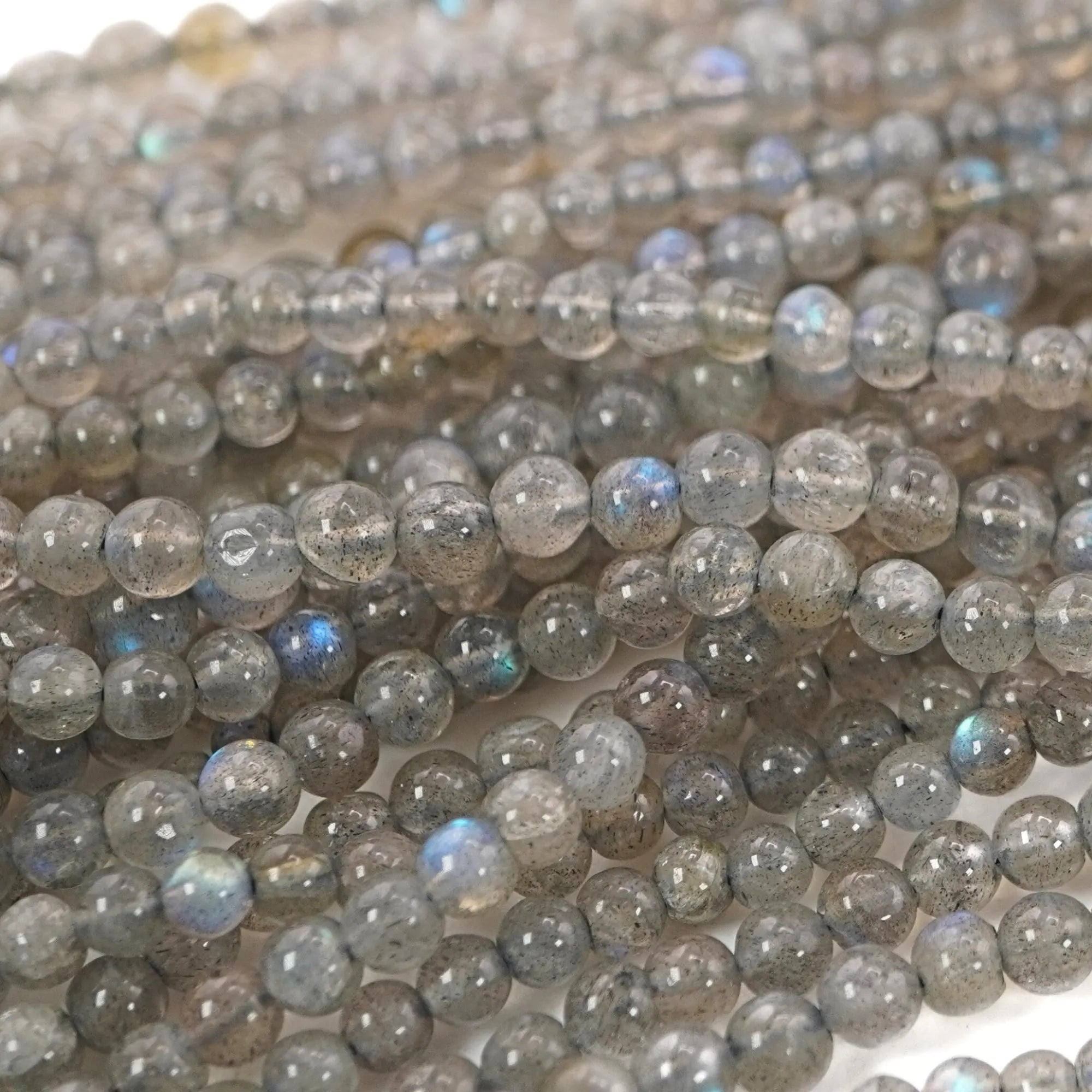 Labradorite Smooth Round Shape Gemstone Strand Beads