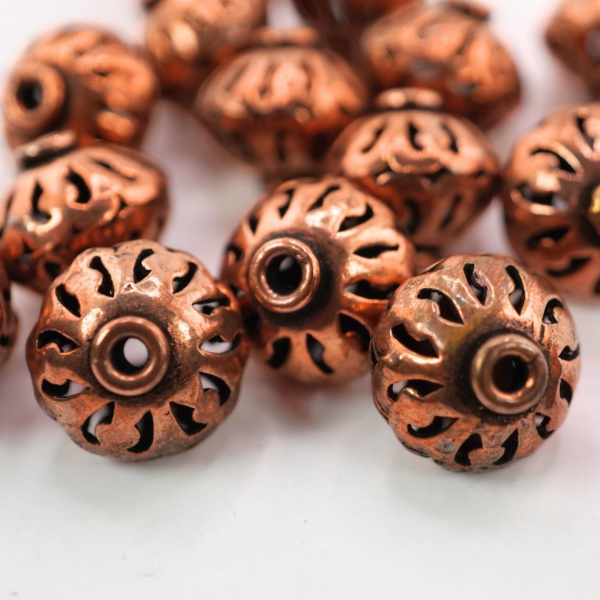 Large hole spacer beads for jewelry making