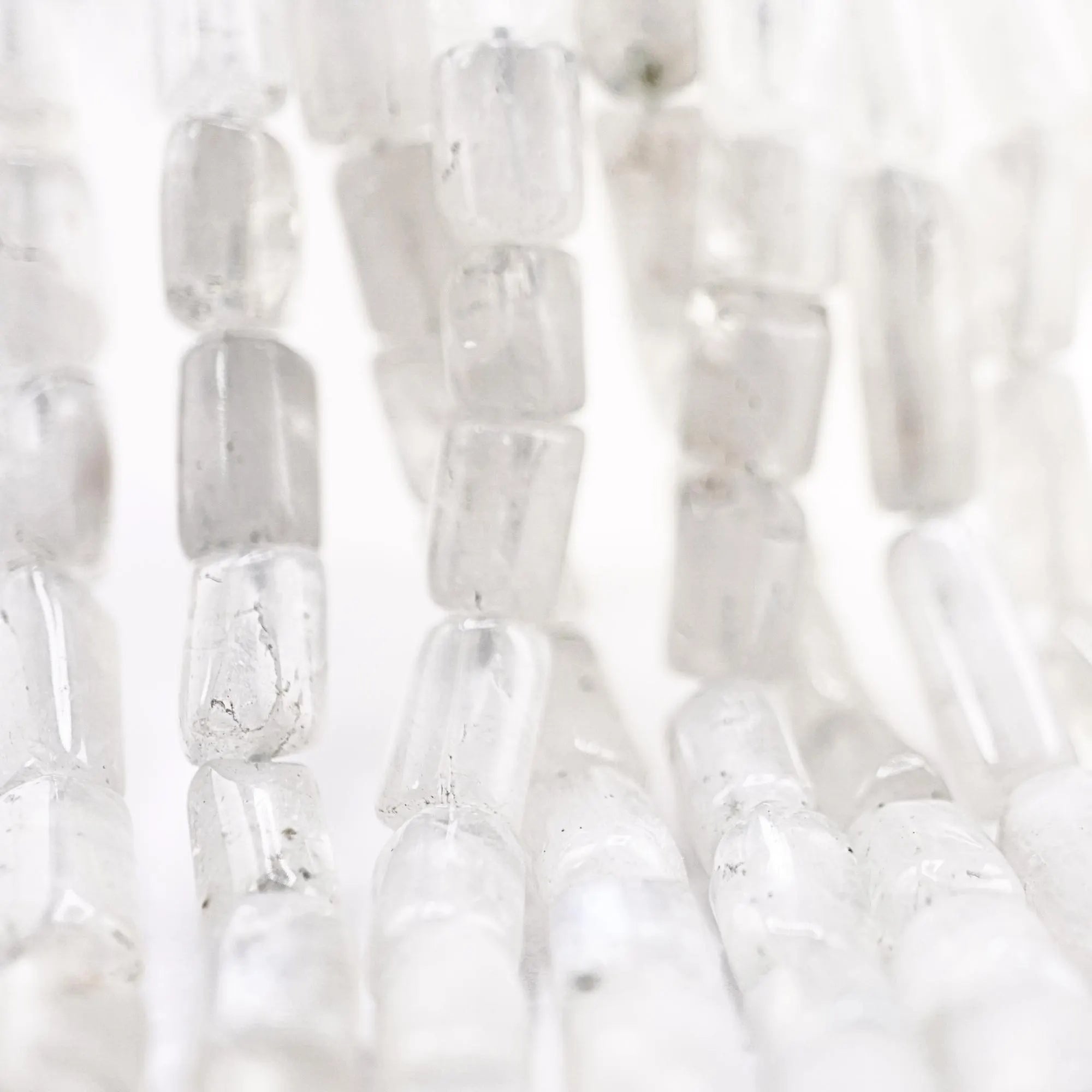 Moonstone gemstone barrel shape beads