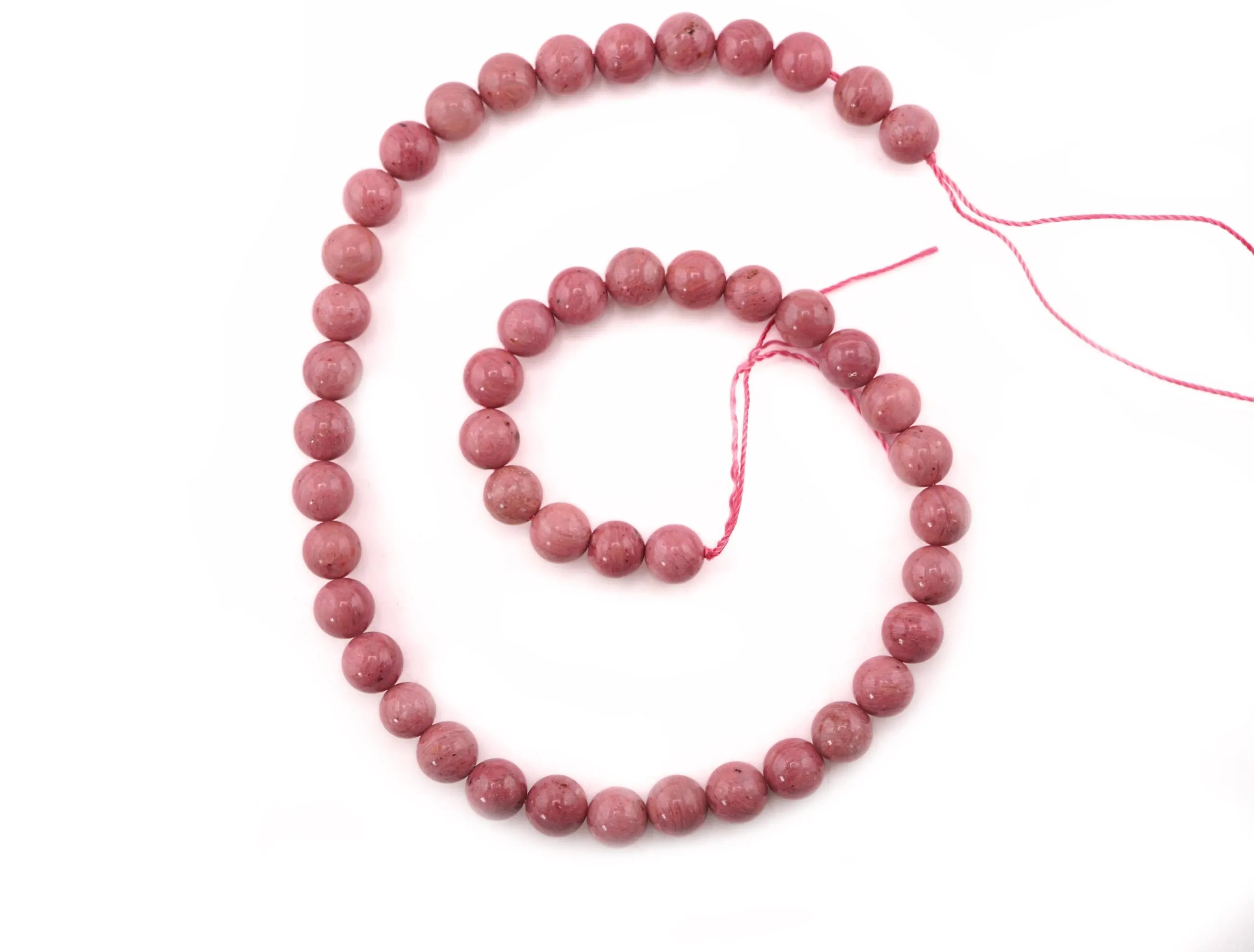 Natural Rhodochrosite Gemstone Beads