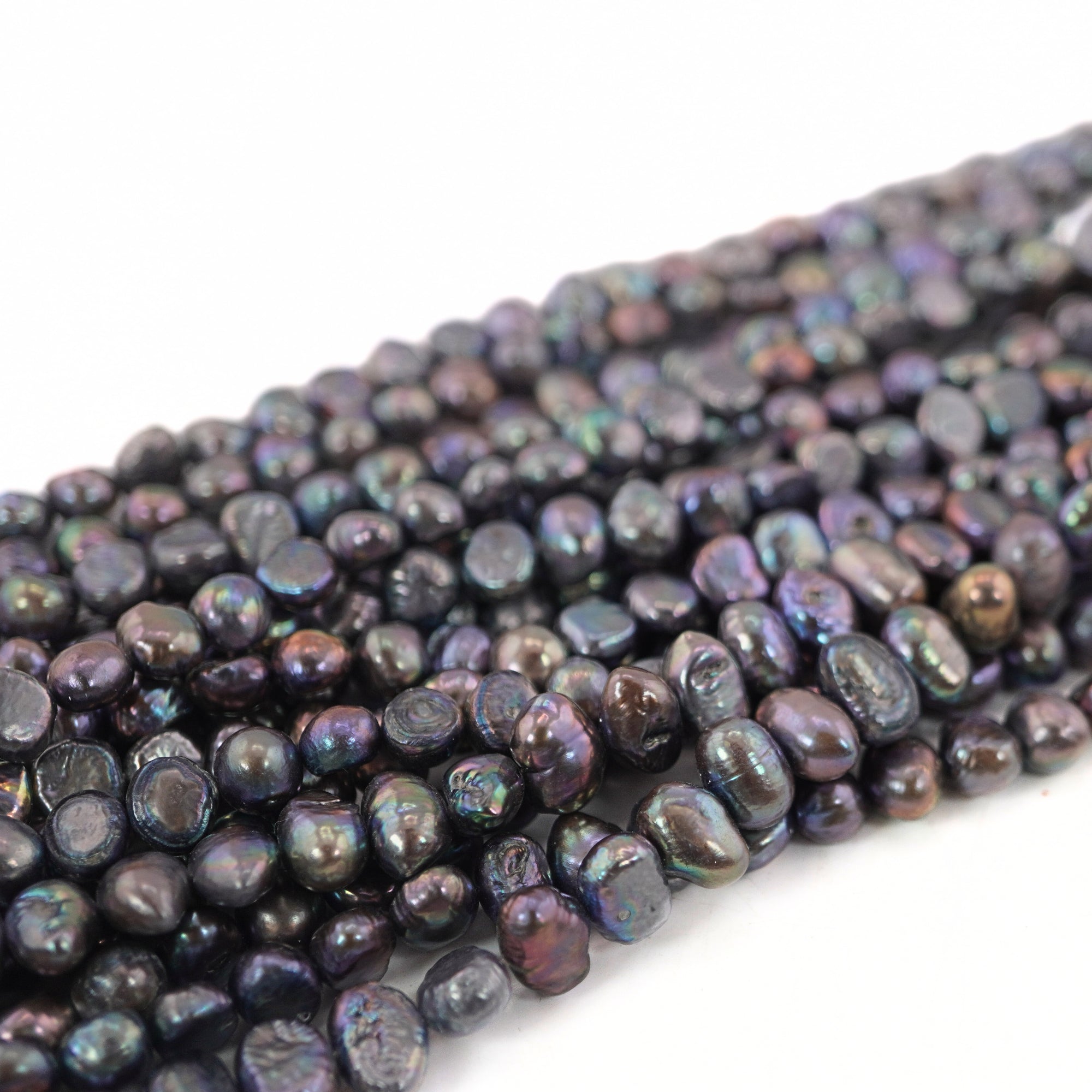 Natural Iridescent Freshwater Baroque Pearls